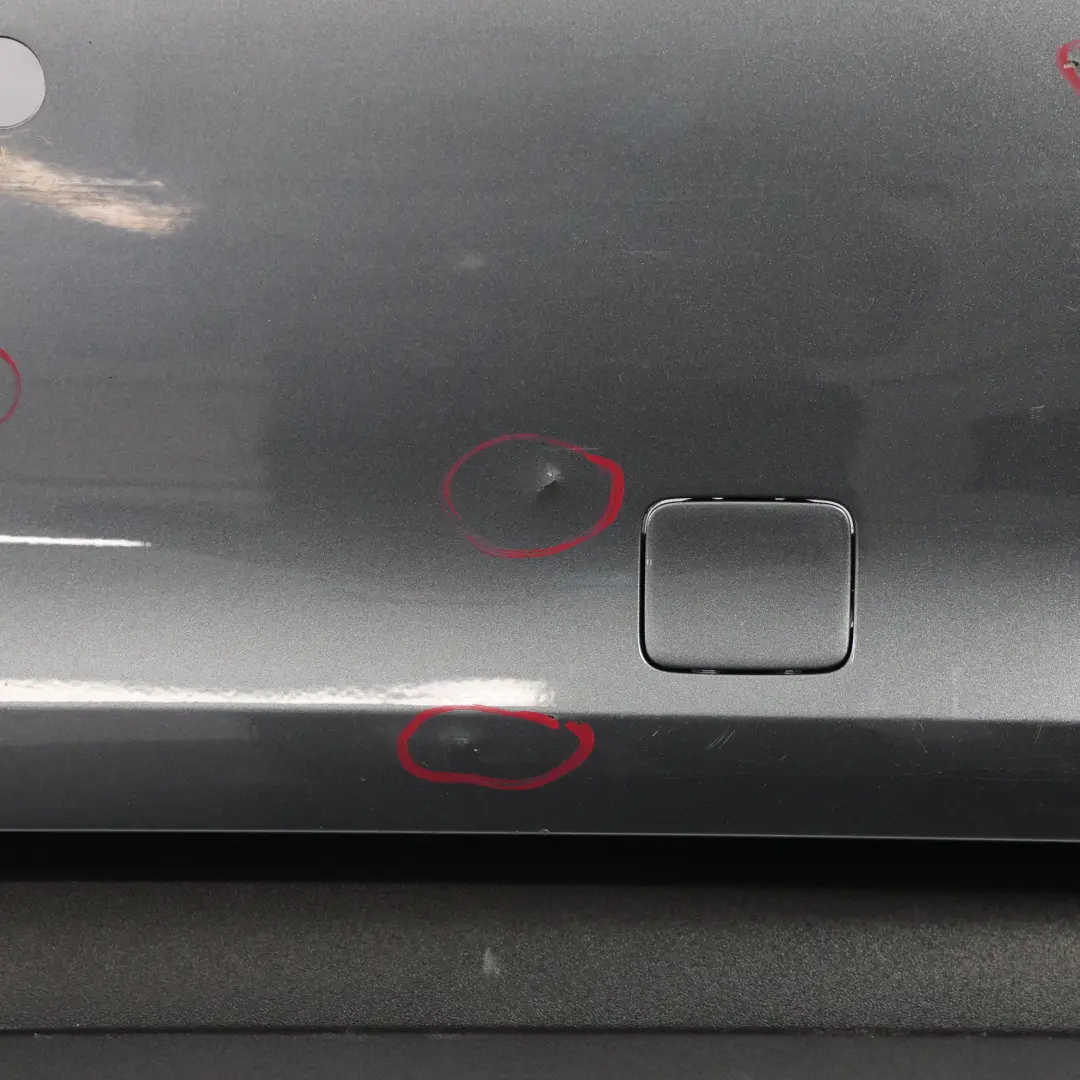 Audi A3 8V Rear Bumper Trim Panel Covering Monsoon Grey Metallic - X7R - SKU 8V4807067A-MOG - Part number 8V4807067A