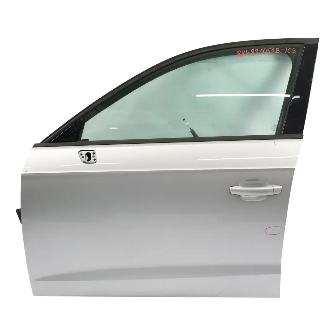 Audi A3 8V Sportback Tür Vorne Links Ice Silver Silber Metallic - X7W - SKU 8V4831051B-ICS - Teilenummer 8V4831051B