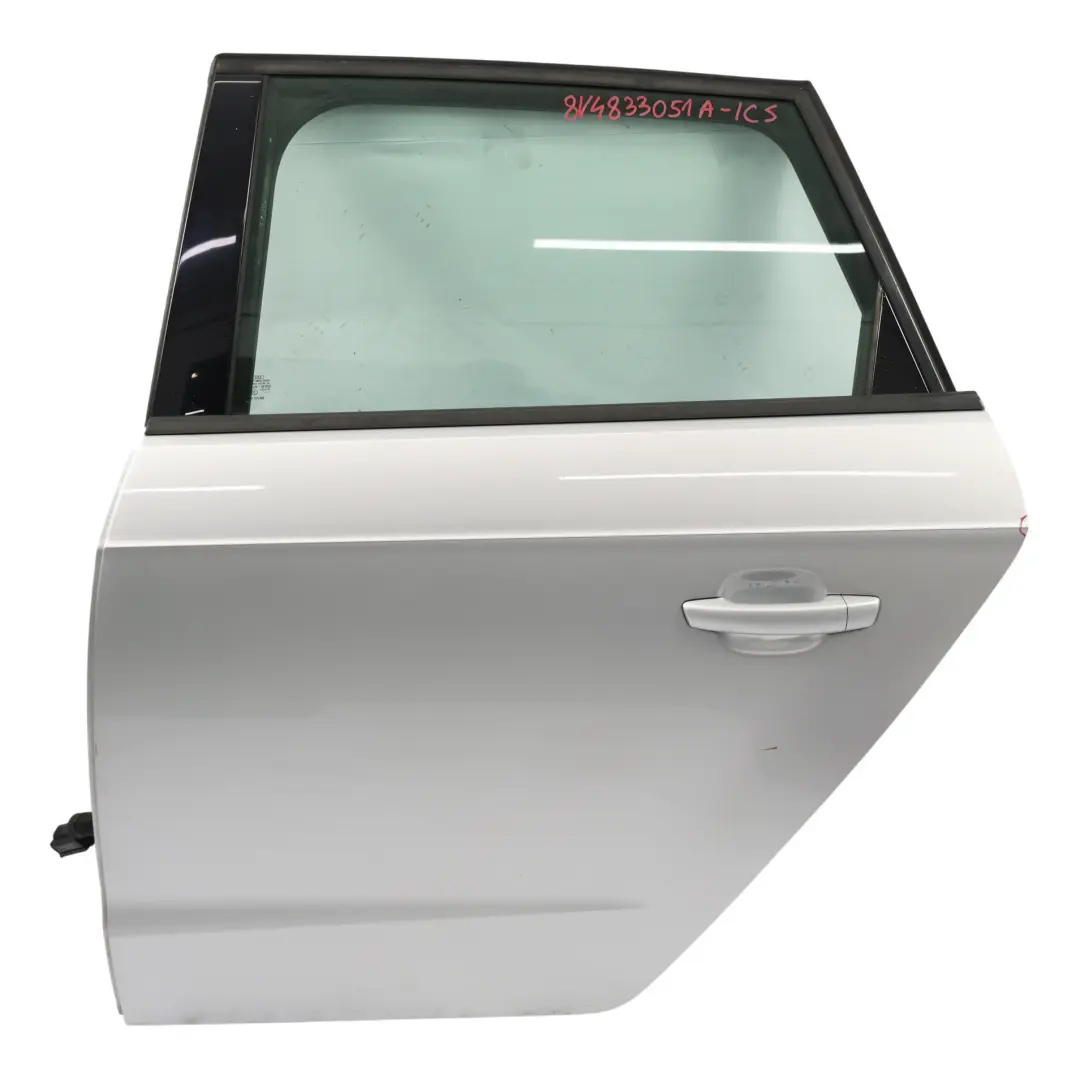 Sportback Porta Posteriore Sinistra Ice Silver Metallic Argento - X7W per Audi A3 8V con numero di parte 8V4833051A Audi A3 8V Sportback Porta Posteriore Sinistra Ice Silver Metallic Argento - X7W - SKU 8V4833051A-ICS - Numero di parte 8V4833051A