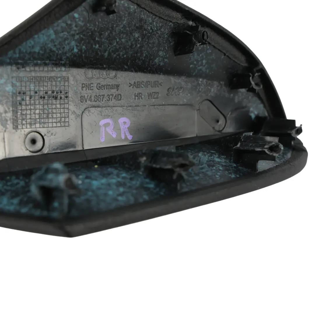 Türgriff Armlehne Abdeckung Rechts Hinten Schwarz für Audi A3 8V mit Teilenummer 8V4867374D Audi A3 8V Türgriff Armlehne Abdeckung Rechts Hinten Schwarz - SKU 8V4867374D - Teilenummer 8V4867374D