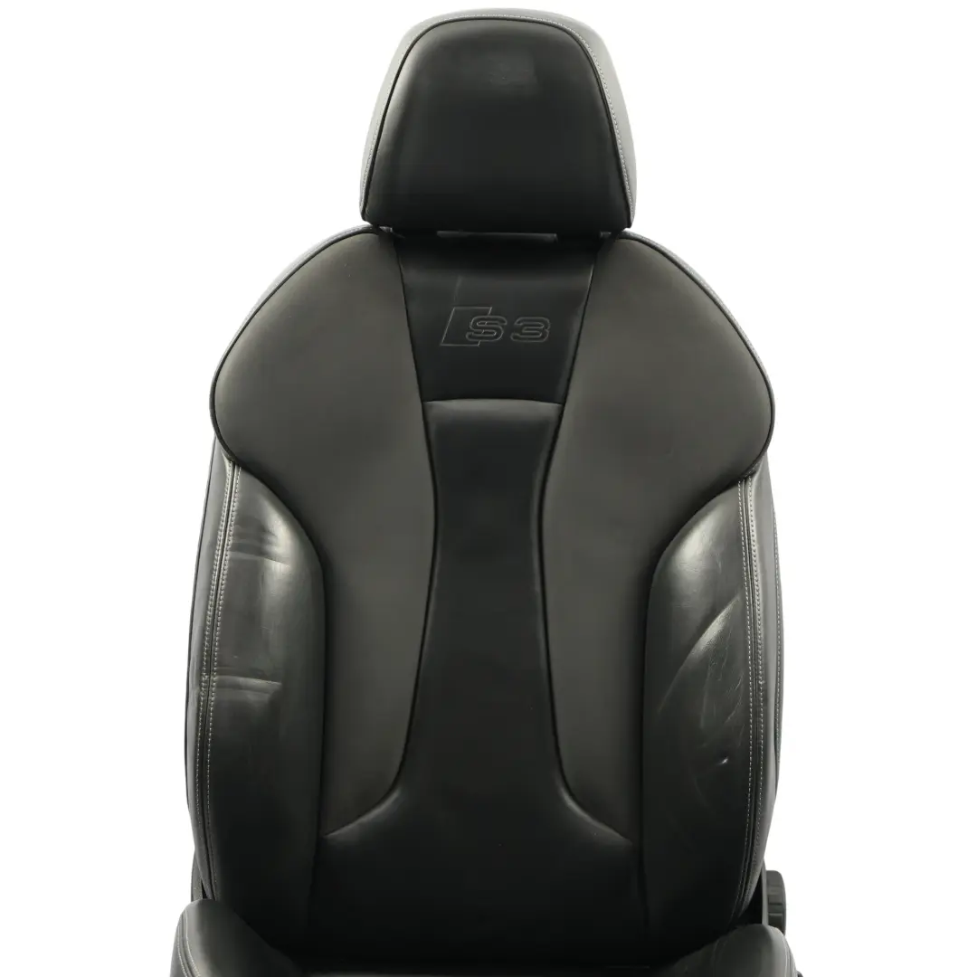 Audi S3 8V Sedile Anteriore Sport Riscaldato Pelle Nero Sinistro - SKU 8V4881805M-1 - Numero di parte 8V4881805M