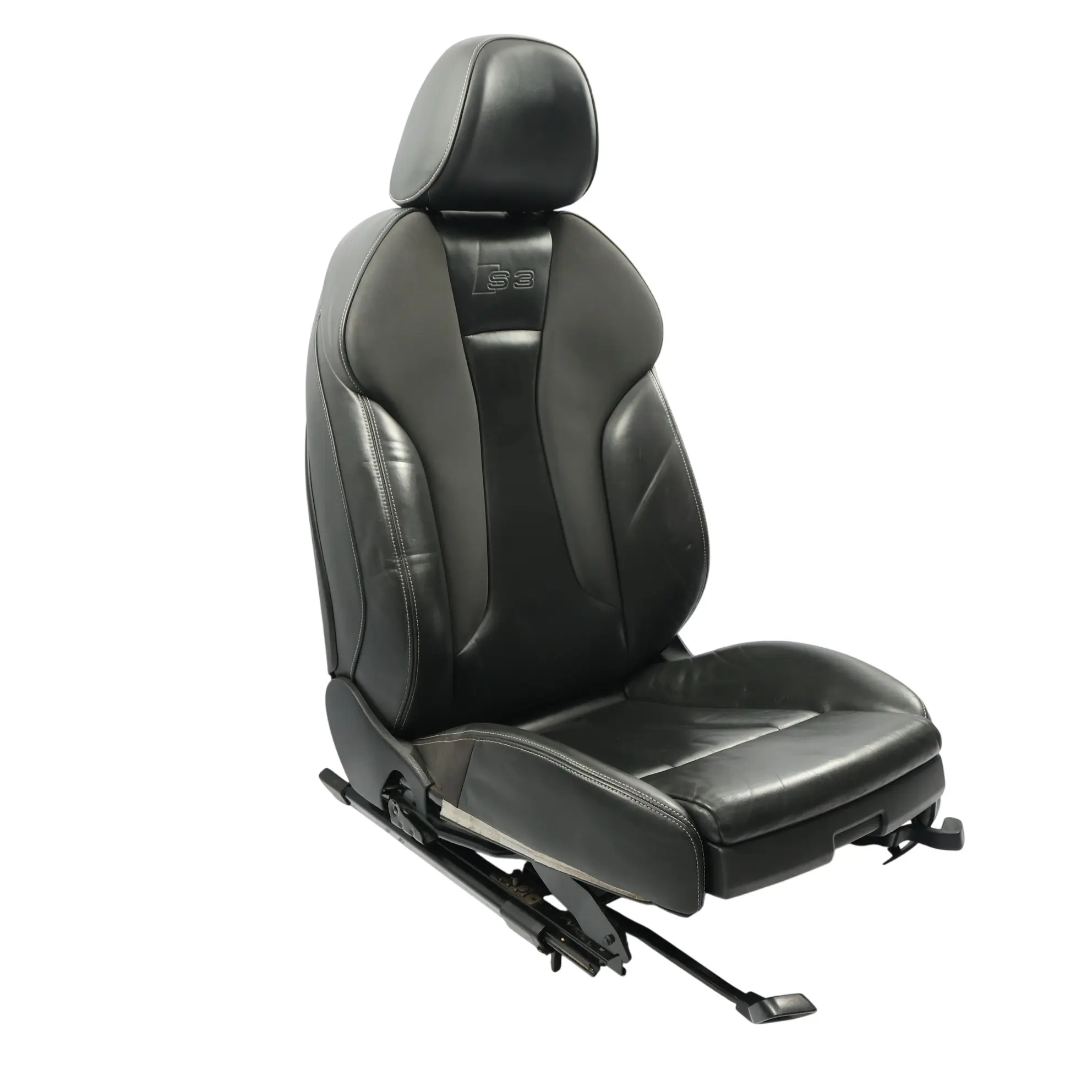 Audi S3 8V Sedile Anteriore Sport Riscaldato Pelle Nero Sinistro 8V4881805M