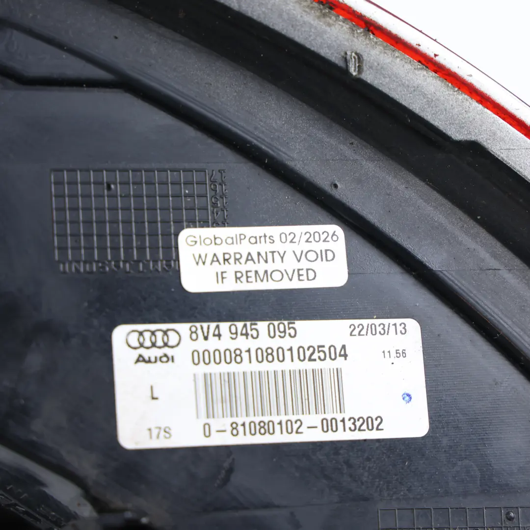 Audi A3 8V Sportsback Lampa Tył Tylna Bagażnika Zewnętrzna Lewa - SKU 8V4945095 - Numer Części 8V4945095