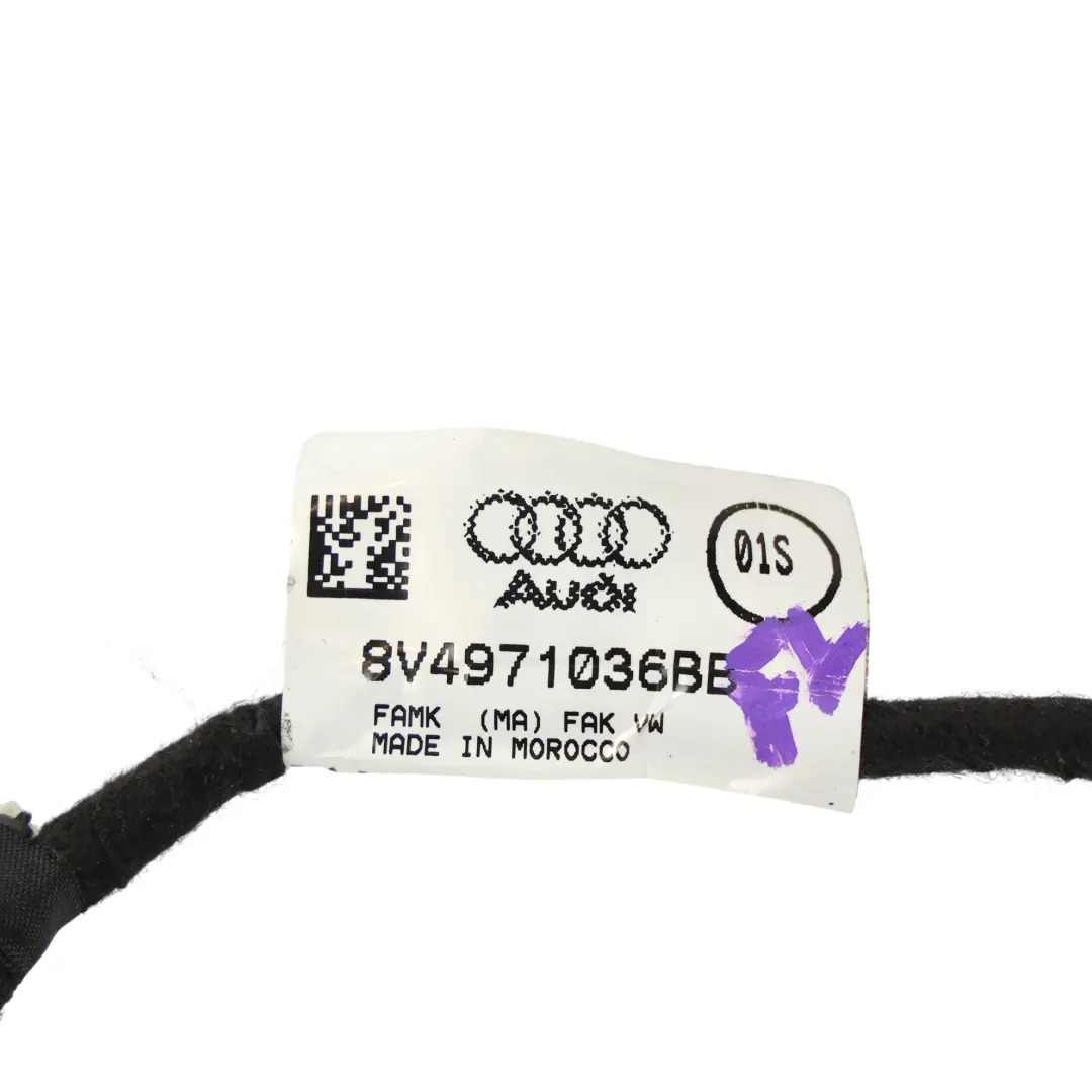 Sportback Front Passenger's Door Loom Wiring Harness to Audi A3 8V with Part number 8V4971036BB Audi A3 8V Sportback Front Passenger's Door Loom Wiring Harness - SKU 8V4971036BB - Part number 8V4971036BB