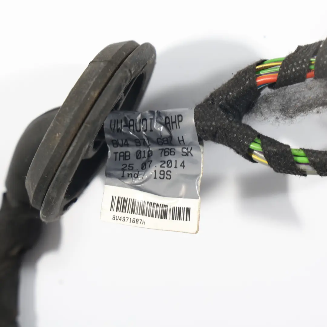 Sportback Door Wiring Loom Harness Rear Left Right N/O/S to Audi A3 8V with Part number 8V4971687H Audi A3 8V Sportback Door Wiring Loom Harness Rear Left Right N/O/S - SKU 8V4971687H - Part number 8V4971687H