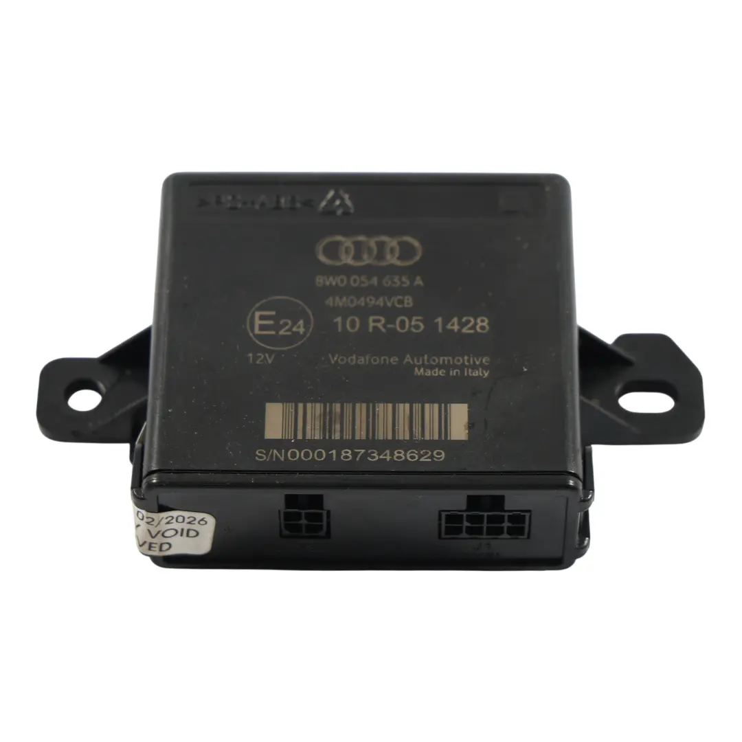 PDC Sensor Aparcamiento Control Módulo Vodafone Automotive para Audi A3 8V con número de pieza 8W0054635A Audi A3 8V PDC Sensor Aparcamiento Control Módulo Vodafone Automotive - SKU 8W0054635A - Número de pieza 8W0054635A