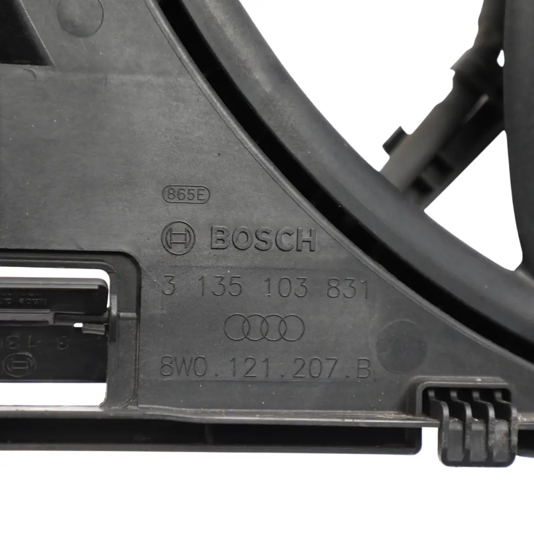 Audi A5 F5 Radiator Fan Engine Cooling Fan Motor Blades Shroud - SKU 8W0121003B-1 - Part number 8W0121003B