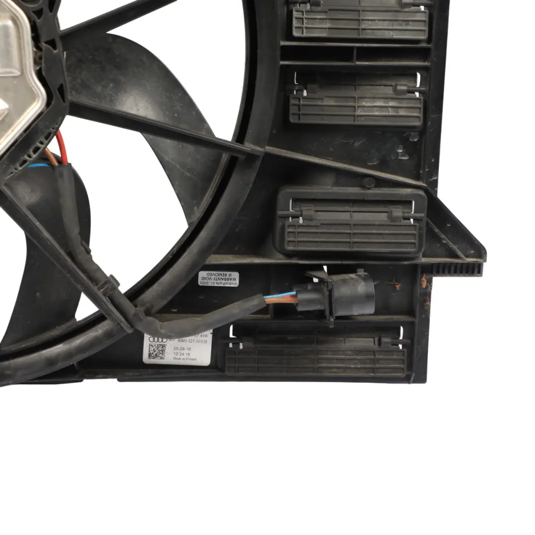 Audi A5 F5 Radiator Fan Engine Cooling Fan Motor Blades Shroud - SKU 8W0121003B-1 - Part number 8W0121003B