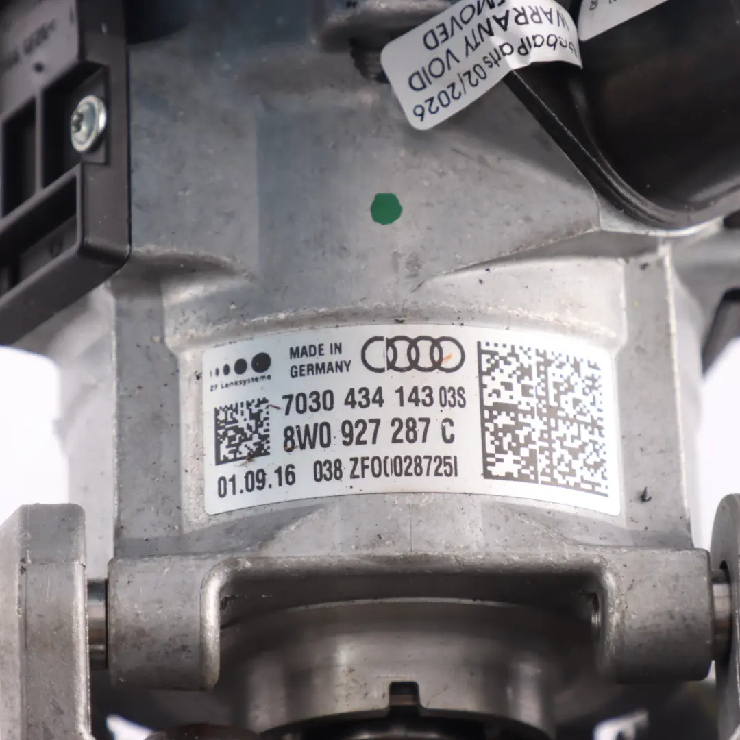 Steering Gear Column Mechanism Rack to Audi S5 F5 Power with Part number 8W0419506K Audi S5 F5 Power Steering Gear Column Mechanism Rack - SKU 8W0419506K - Part number 8W0419506K