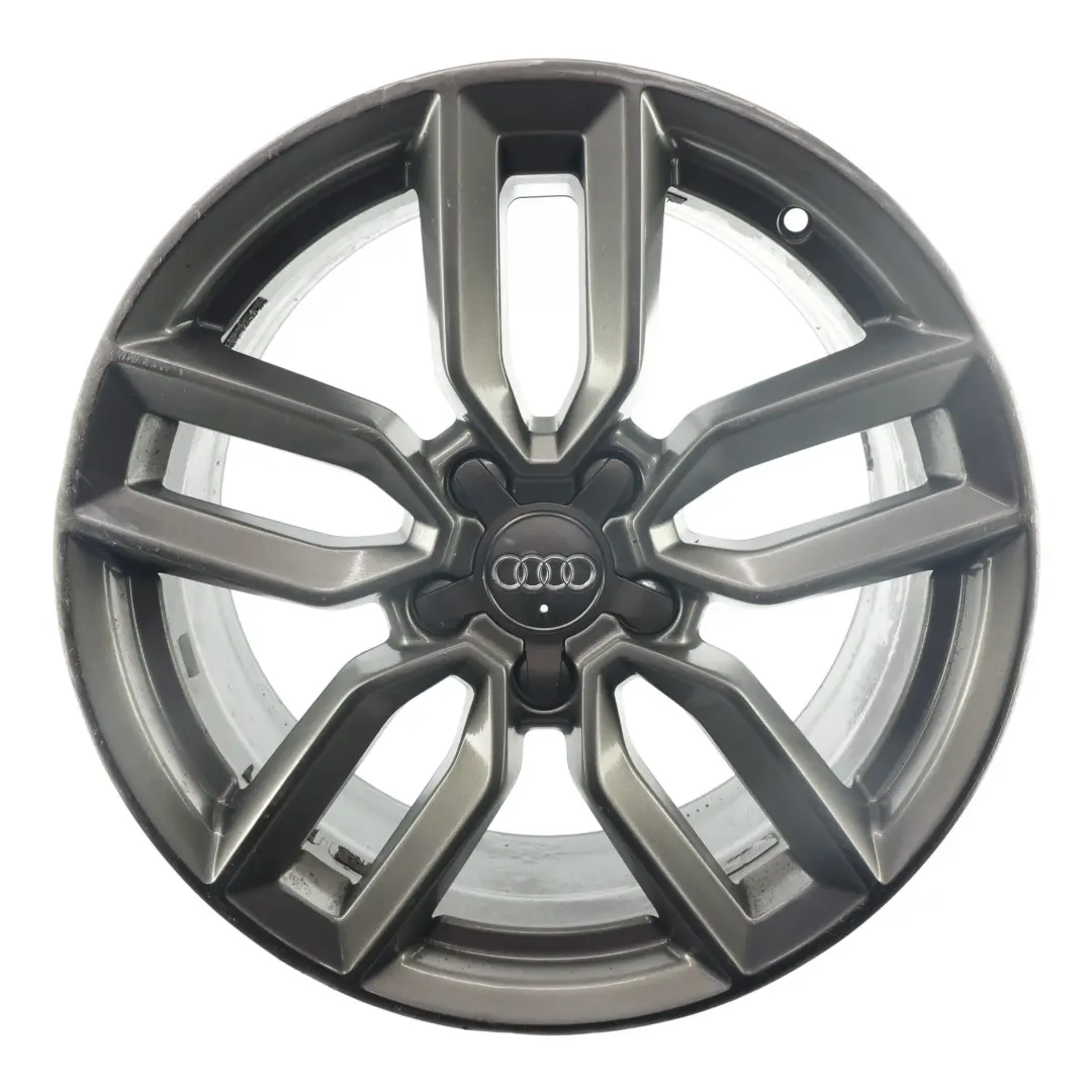 Rim Alloy Silver 18" 8J ET:40 Star Double Spoke to Audi A4 B9 Wheel with Part number 8W0601025M Audi A4 B9 Wheel Rim Alloy Silver 18" 8J ET:40 Star Double Spoke - SKU 8W0601025M-4 - Part number 8W0601025M