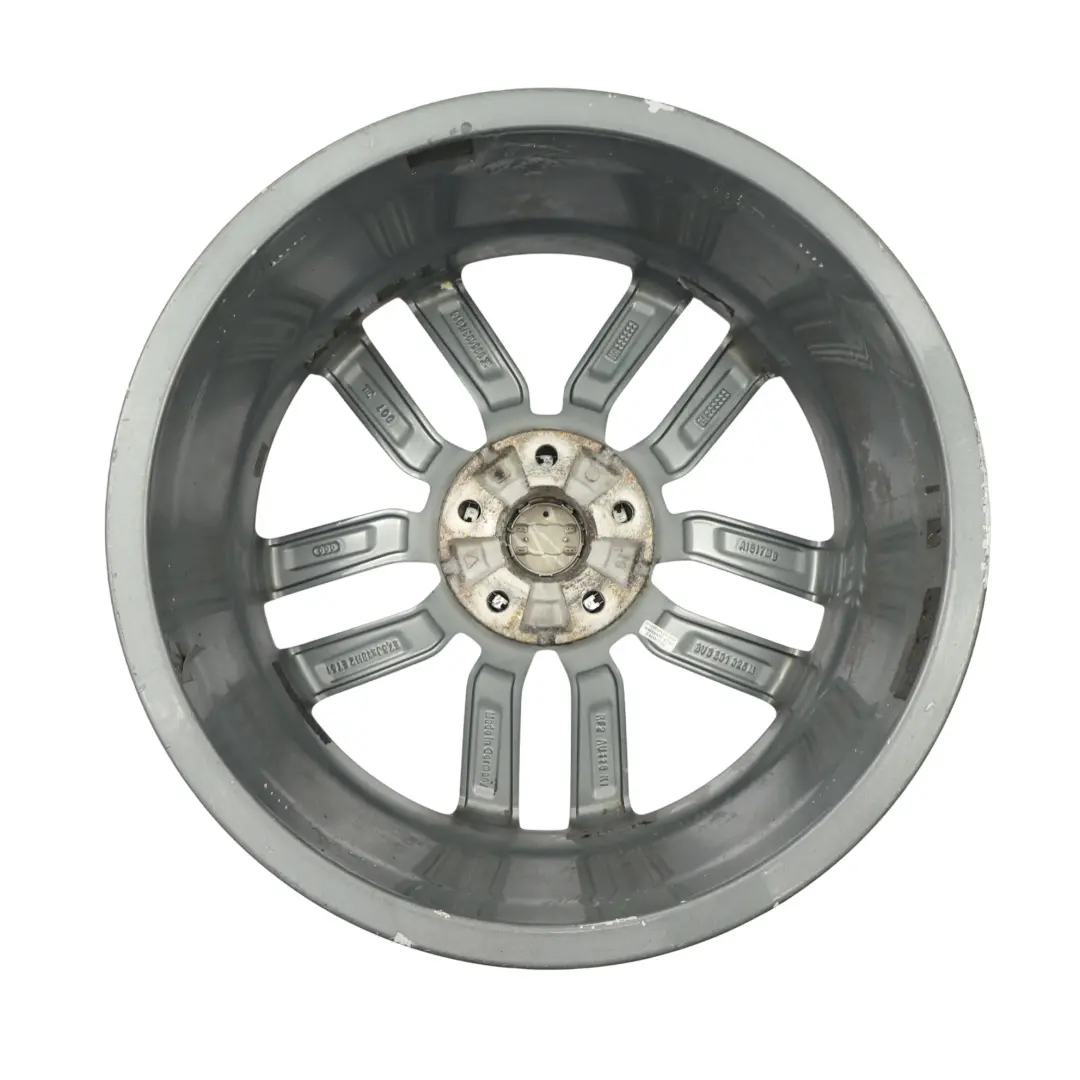 Audi A4 B9 Wheel Rim Alloy Silver 18" 8J ET:40 Star Double Spoke - SKU 8W0601025M-4 - Part number 8W0601025M