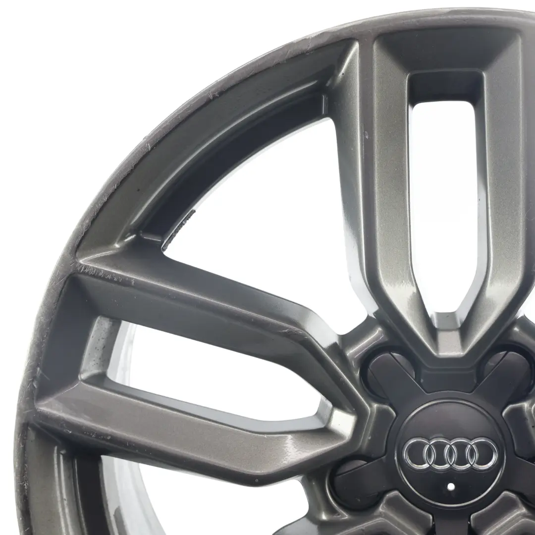 Rim Alloy Silver 18" 8J ET:40 Star Double Spoke to Audi A4 B9 Wheel with Part number 8W0601025M Audi A4 B9 Wheel Rim Alloy Silver 18" 8J ET:40 Star Double Spoke - SKU 8W0601025M-4 - Part number 8W0601025M