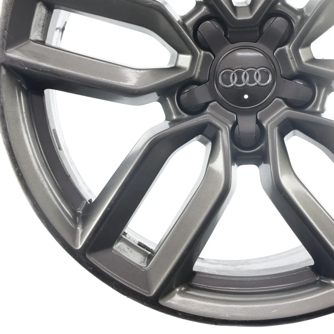 Rim Alloy Silver 18" 8J ET:40 Star Double Spoke to Audi A4 B9 Wheel with Part number 8W0601025M Audi A4 B9 Wheel Rim Alloy Silver 18" 8J ET:40 Star Double Spoke - SKU 8W0601025M-4 - Part number 8W0601025M