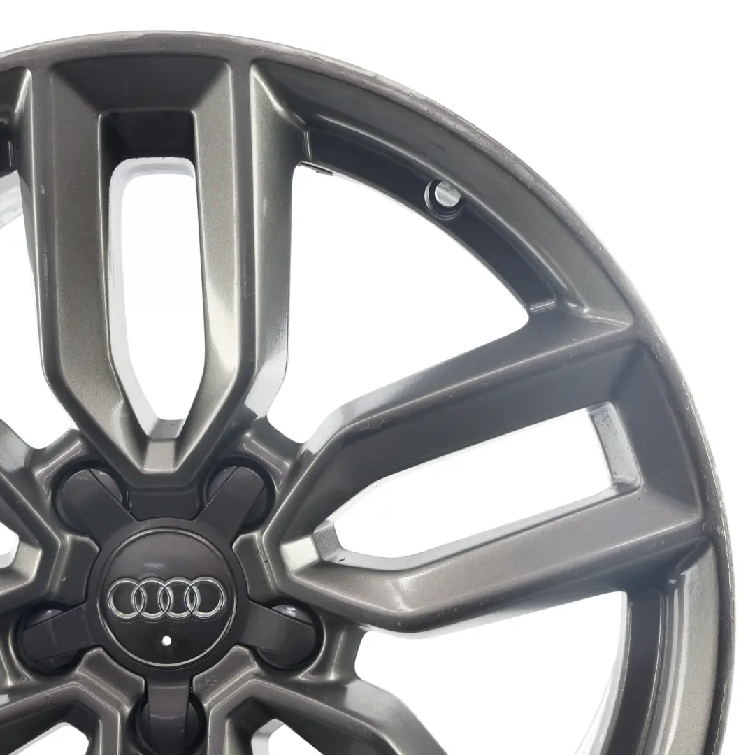 Audi A4 B9 Wheel Rim Alloy Silver 18" 8J ET:40 Star Double Spoke - SKU 8W0601025M-4 - Part number 8W0601025M