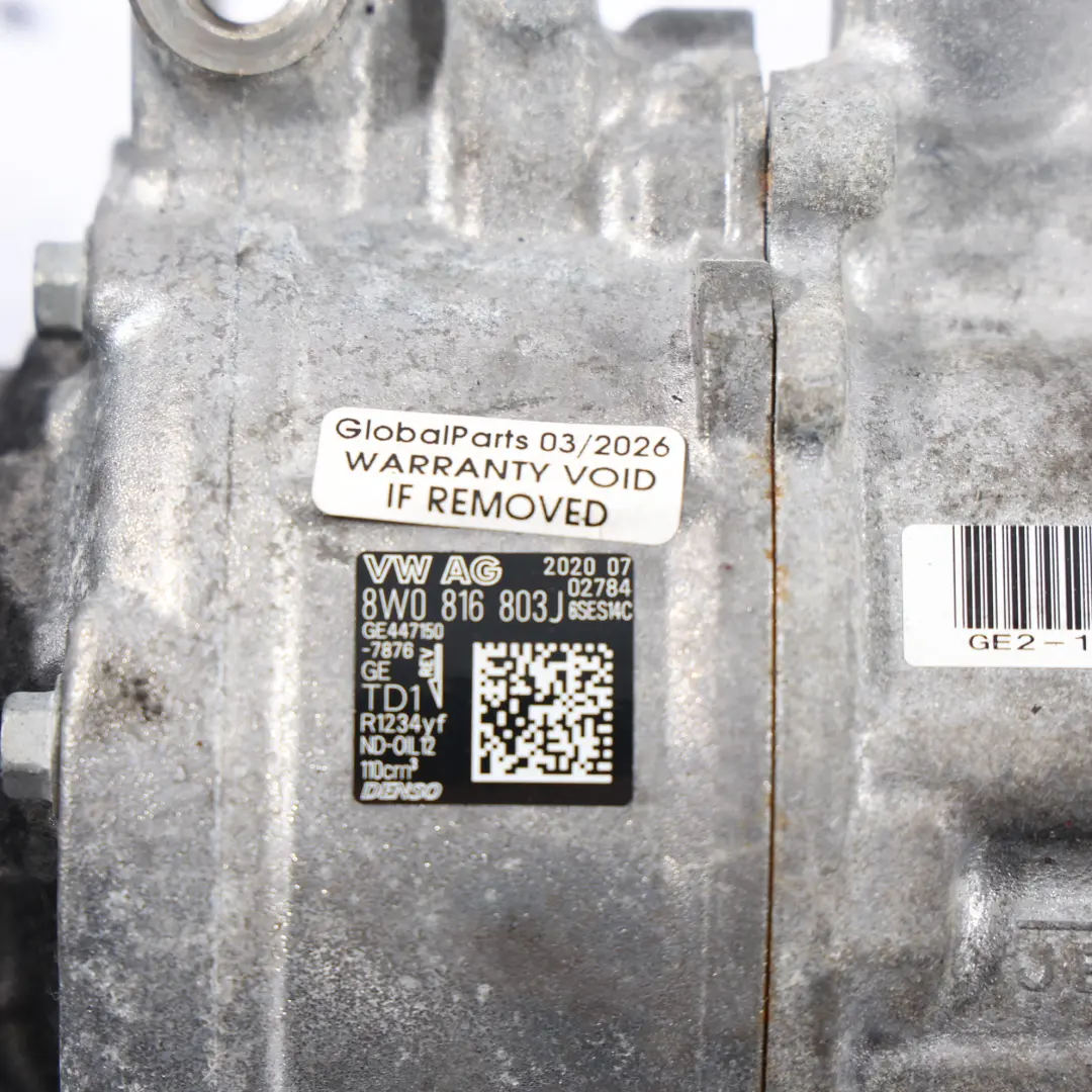 Audi A4 B9 A5 F5 Air Conditioning Compressor Air Con A/C Unit Diesel - SKU 8W0816803J - Part number 8W0816803J