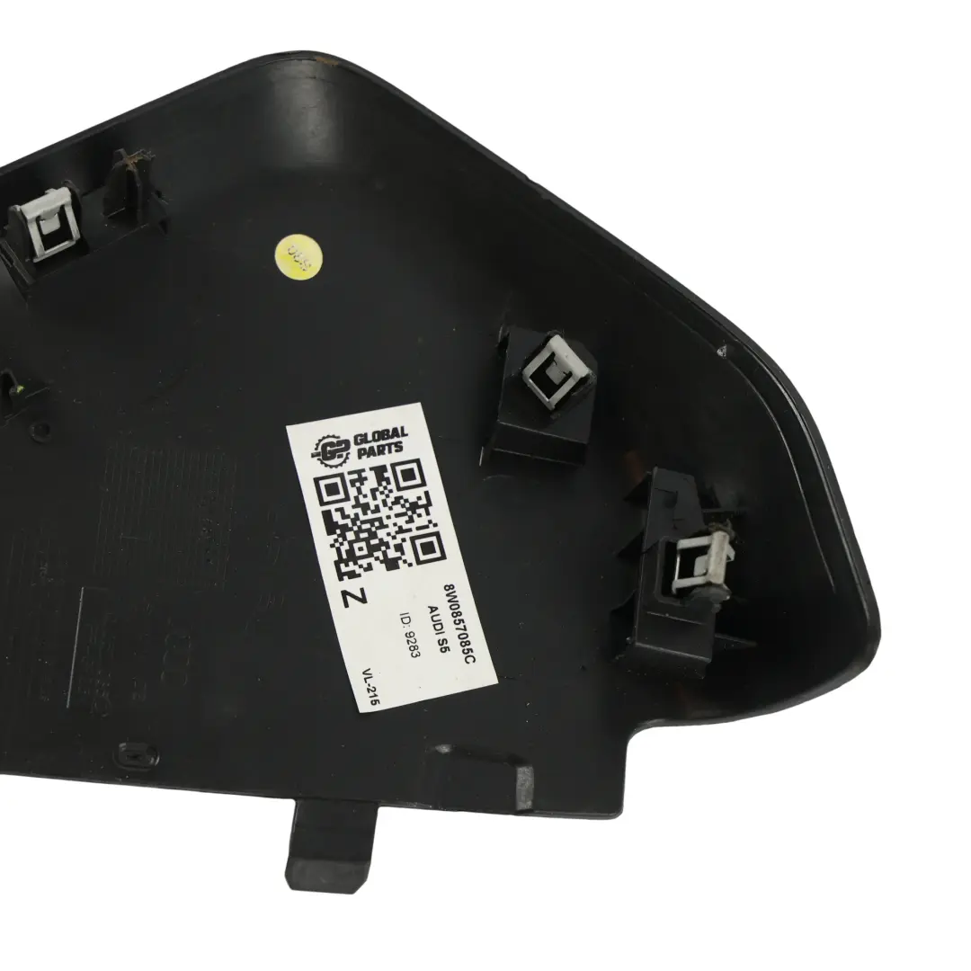 Cruscotto Coprire Trim Cap Sinistra per Audi A4 B9 A5 F5 con numero di parte 8W0857085C Audi A4 B9 A5 F5 Cruscotto Coprire Trim Cap Sinistra - SKU 8W0857085C - Numero di parte 8W0857085C