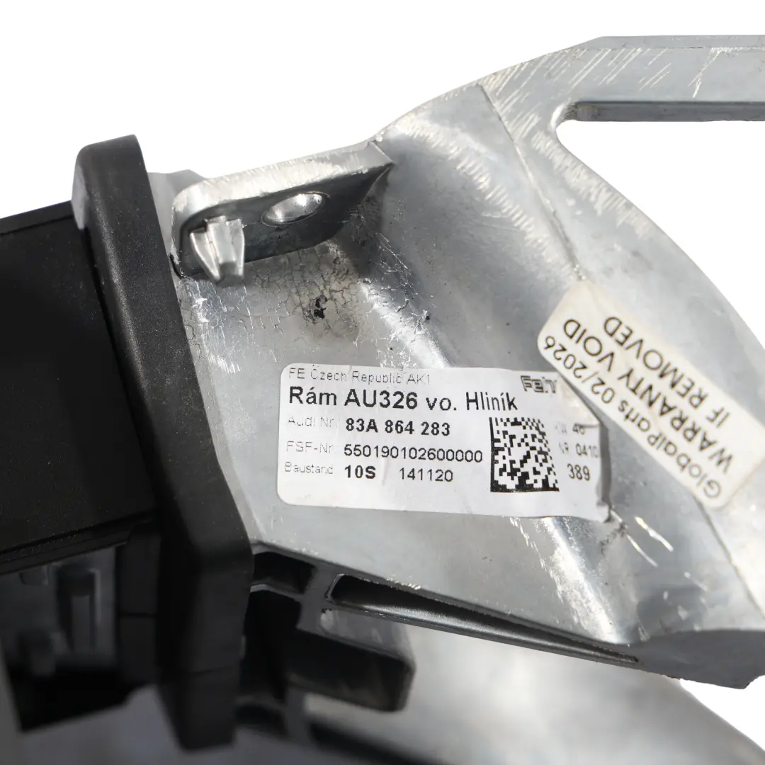 Audi A4 B9 A5 F5 Bracciolo Console Centrale Pelle Cliff Grigio - SKU 8W0864207J-1 - Numero di parte 8W0864207A