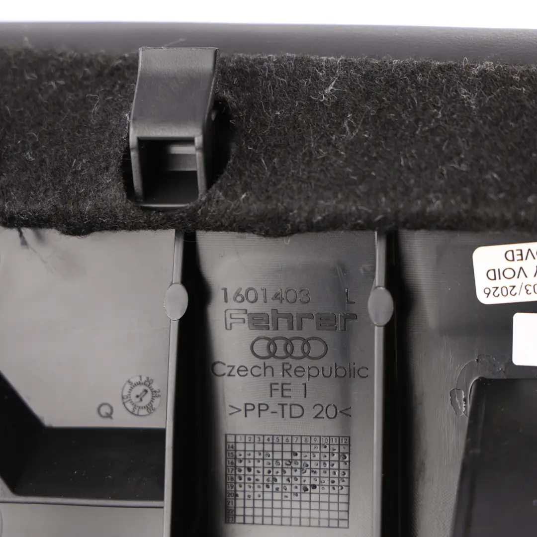 Back Seat Panel Soul Black Leather Rear Left N/S to Audi A4 B9 A5 F5 with Part number 8W0885703AK Audi A4 B9 A5 F5 Back Seat Panel Soul Black Leather Rear Left N/S - SKU 8W0885703AK-1 - Part number 8W0885703AK