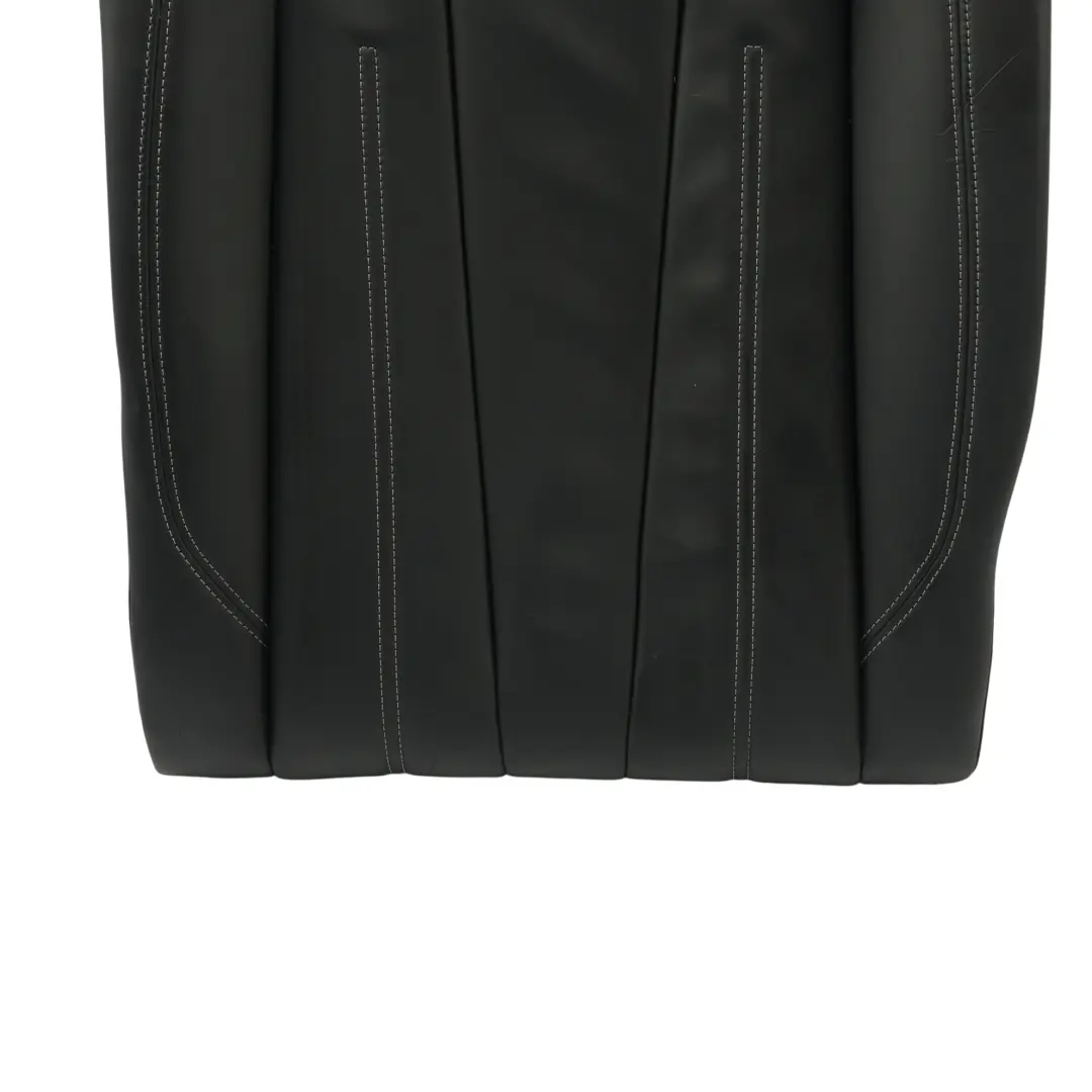 Audi A4 F5 Sitzlehne Abdeckung Links Leder Soul Schwarz Cliff Grau - SKU 8W0885805F - Teilenummer 8W0885805F