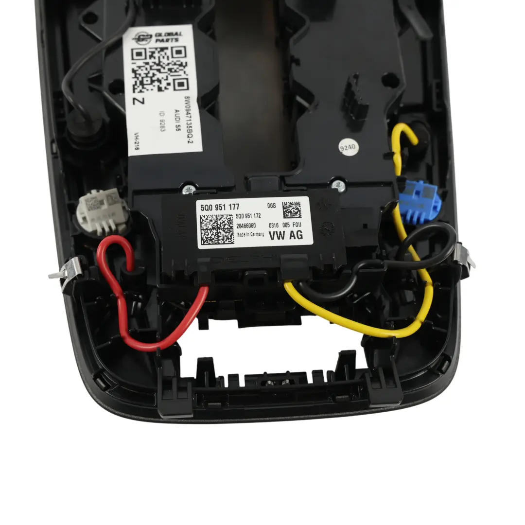 Luz Techo Panel Luz Lectura Luz Cortesía Negro para Audi A5 F5 S5 F5 con número de pieza 8W0947135BQ Audi A5 F5 S5 F5 Luz Techo Panel Luz Lectura Luz Cortesía Negro - SKU 8W0947135BQ-2 - Número de pieza 8W0947135BQ