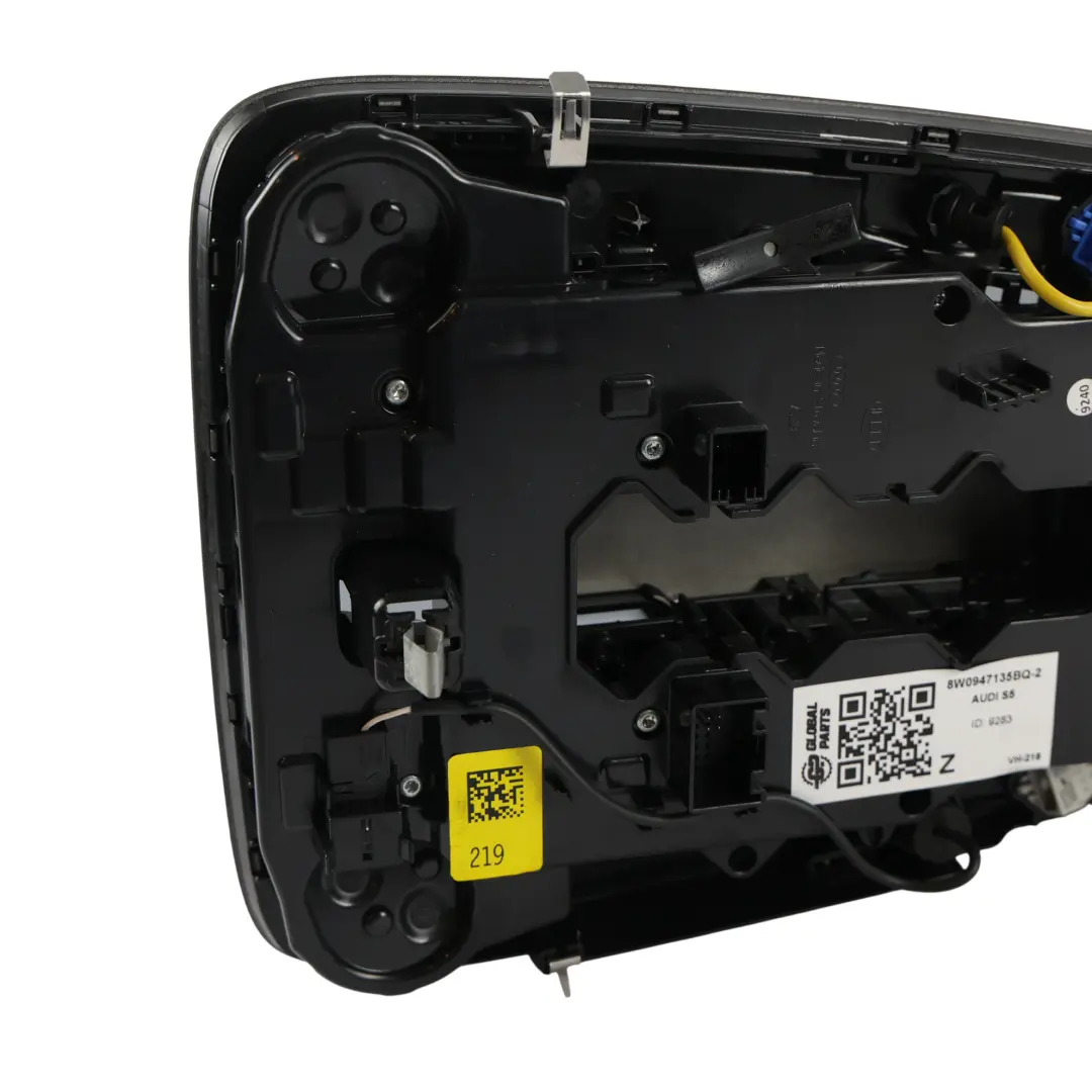 Audi A5 F5 S5 F5 Roof Light Panel Reading Lamp Courtesy Light Black - SKU 8W0947135BQ-2 - Part number 8W0947135BQ