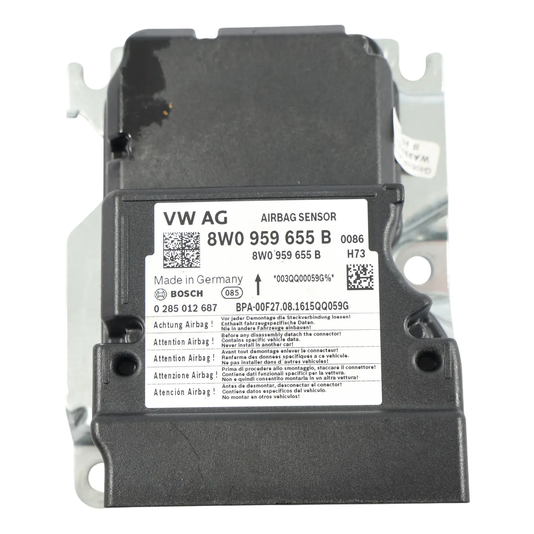 Audia4 B9 A5 S5 F5 Moduł Sterownik Airbag Poduszek Powietrznych 8W0959655B