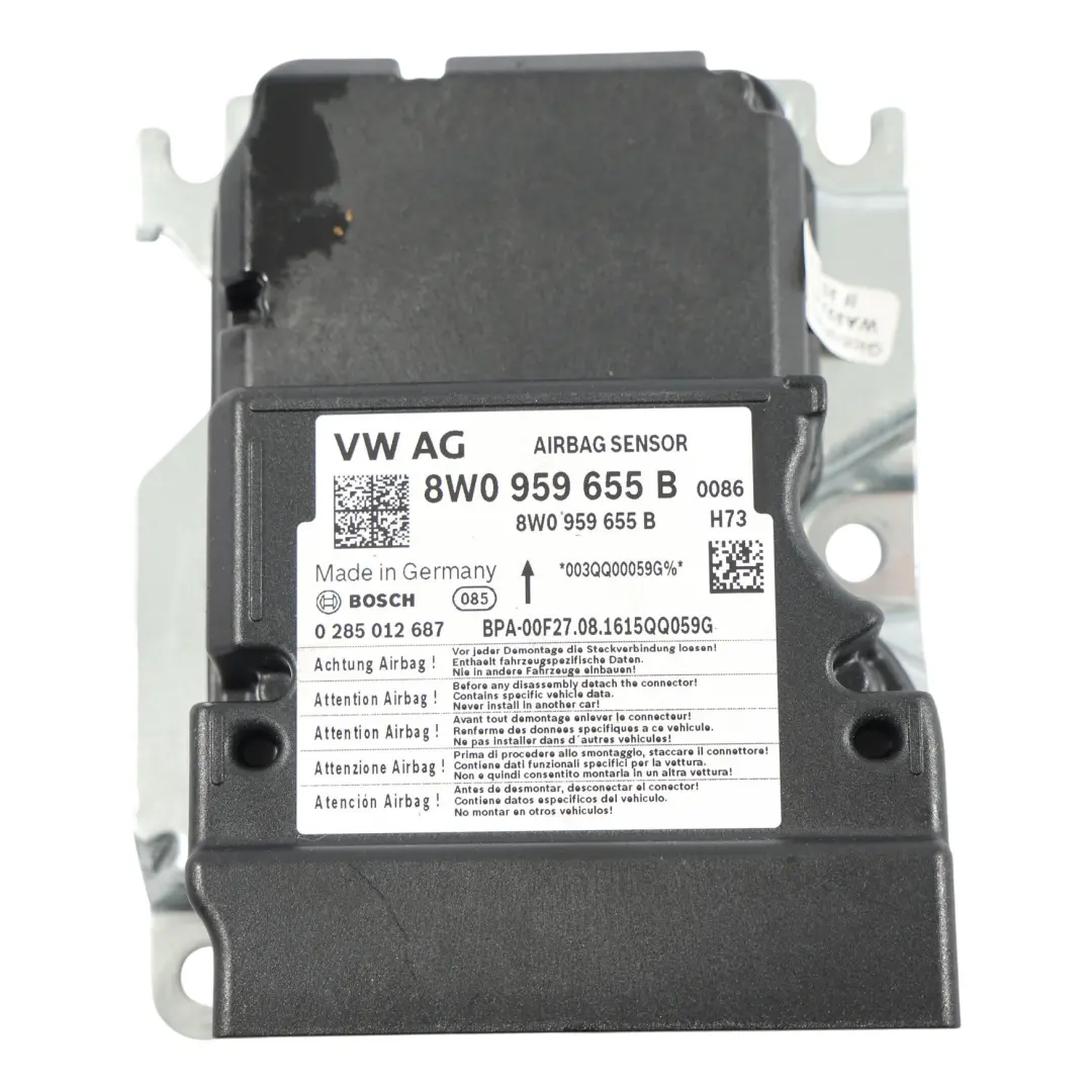 Unité De Commande Du Module D'Air ECU pour Audi A4 B9 A5 S5 F5 à propos du numéro de pièce 8W0959655B Audi A4 B9 A5 S5 F5 Unité De Commande Du Module D'Air ECU - SKU 8W0959655B - Numéro de pièce 8W0959655B