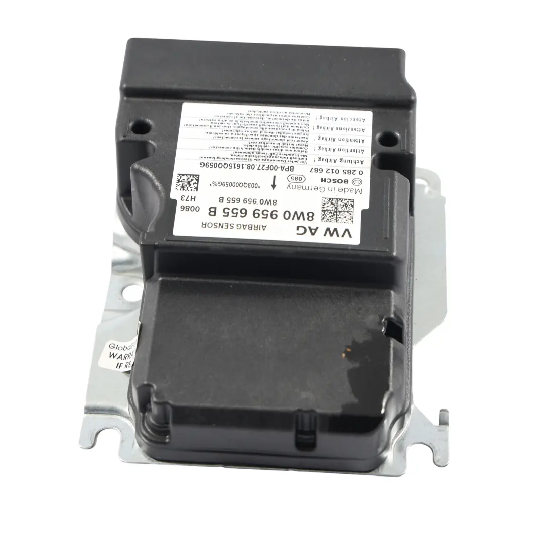  Audia4 B9 A5 S5 F5 Moduł Sterownik Airbag Poduszek Powietrznych - SKU 8W0959655B - Numer Części 8W0959655B