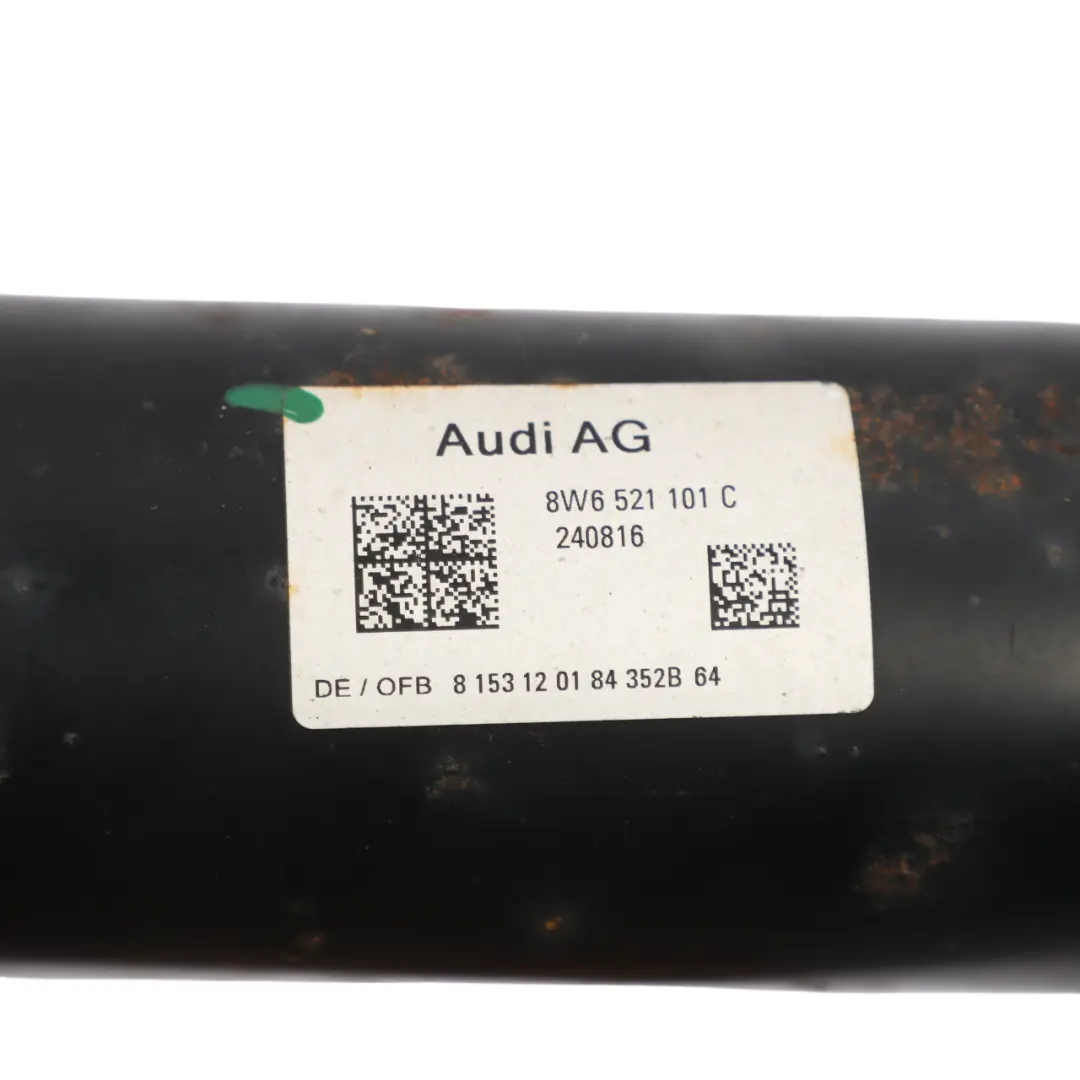 Audi S5 8T Propshaft Drive Prop Shaft 8-Speed Automatic Transmission - SKU 8W6521101C - Part number 8W6521101C