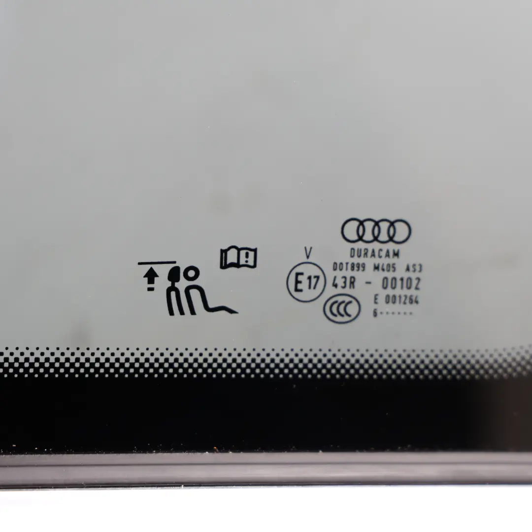 Side Window Glass Tinted Rear Right O/S to Audi S5 F5 with Part number 8W6845298H Audi S5 F5 Side Window Glass Tinted Rear Right O/S - SKU 8W6845298H - Part number 8W6845298H