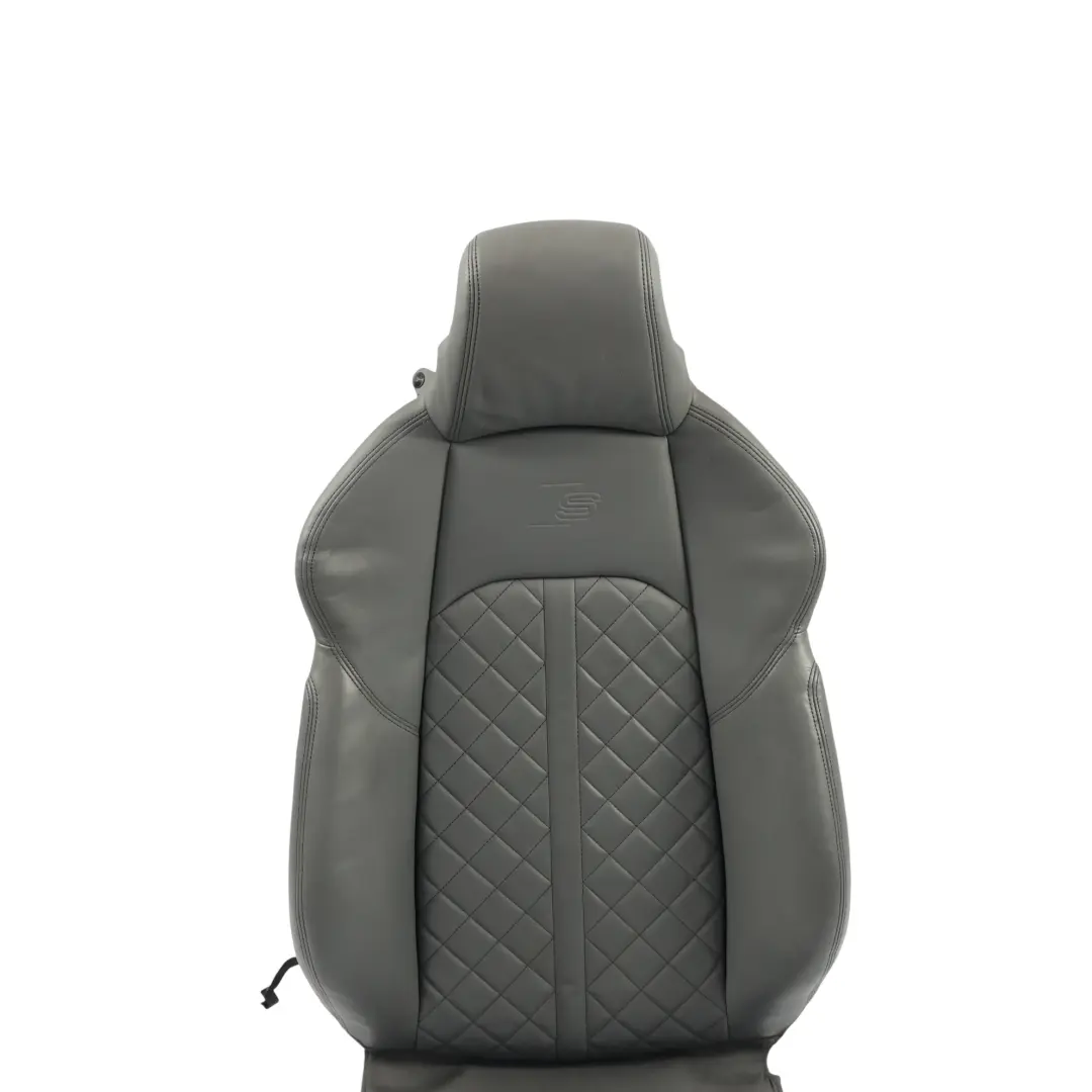 Rivestimento Schienale Sedile Anteriore Pelle Nera Sinistra per Audi S4 B9 S5 F5 con numero di parte 8W6881805BJ Audi S4 B9 S5 F5 Rivestimento Schienale Sedile Anteriore Pelle Nera Sinistra - SKU 8W6881805BJ-5 - Numero di parte 8W6881805BJ