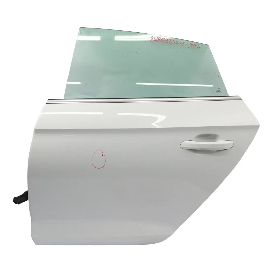 Sportback Porta Posteriore Sinistra Glacier White Bianco Perla - S9R per Audi A5 F5 con numero di parte 8W8833051G Audi A5 F5 Sportback Porta Posteriore Sinistra Glacier White Bianco Perla - S9R - SKU 8W8833051G-MGW - Numero di parte 8W8833051G