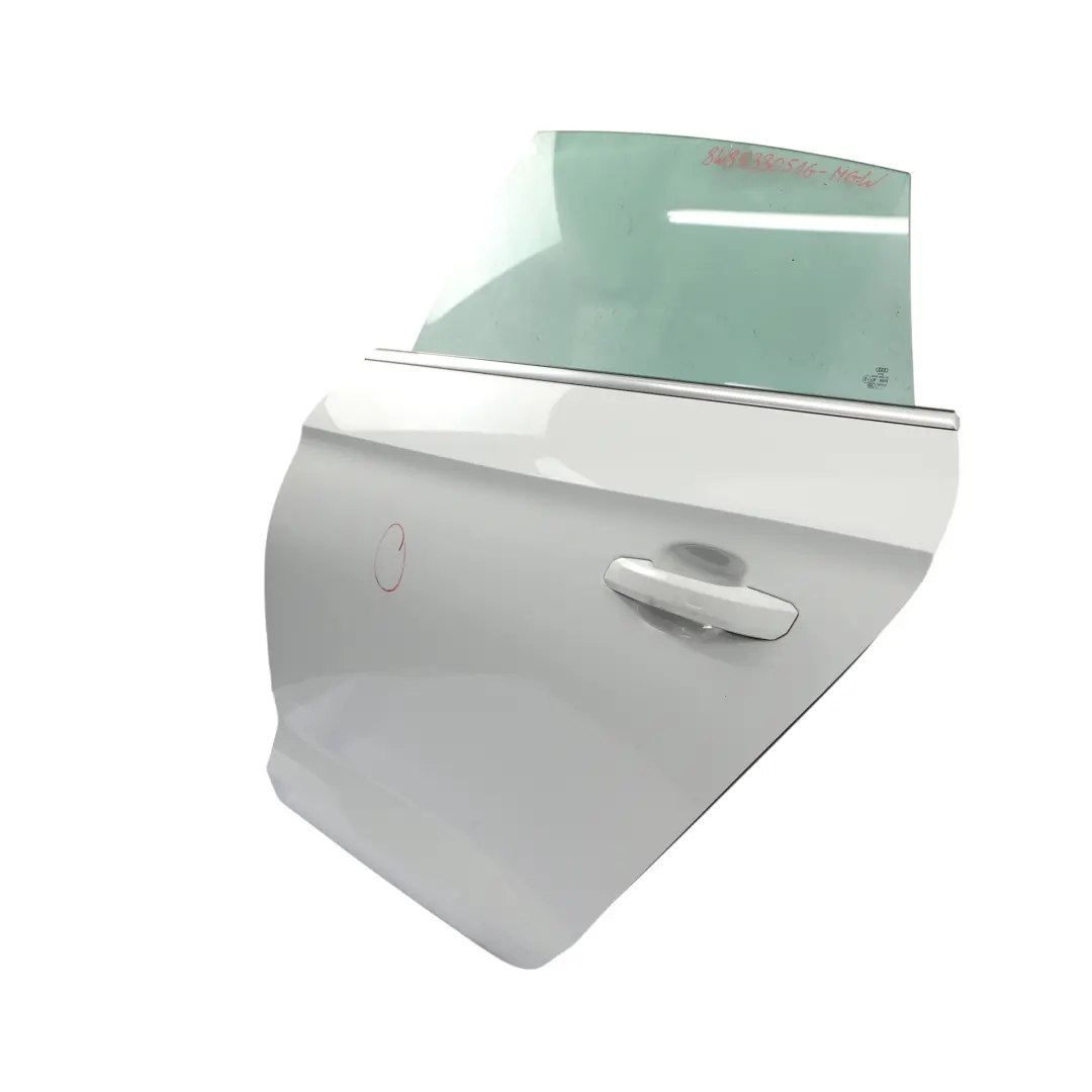 Sportback Puerta Trasera Izquierda Glacier White Pearl - S9R para Audi A5 F5 con número de pieza 8W8833051G Audi A5 F5 Sportback Puerta Trasera Izquierda Glacier White Pearl - S9R - SKU 8W8833051G-MGW - Número de pieza 8W8833051G