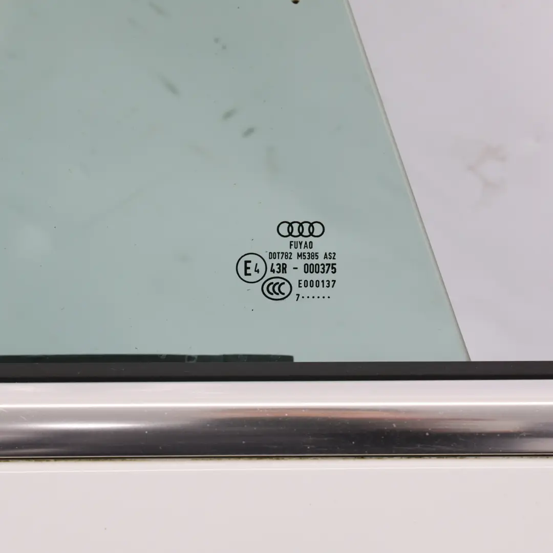 Audi A5 F5 Sportback Drzwi Lewe Tylne Glacier White Pearl Białe - S9R - SKU 8W8833051G-MGW - Numer Części 8W8833051G