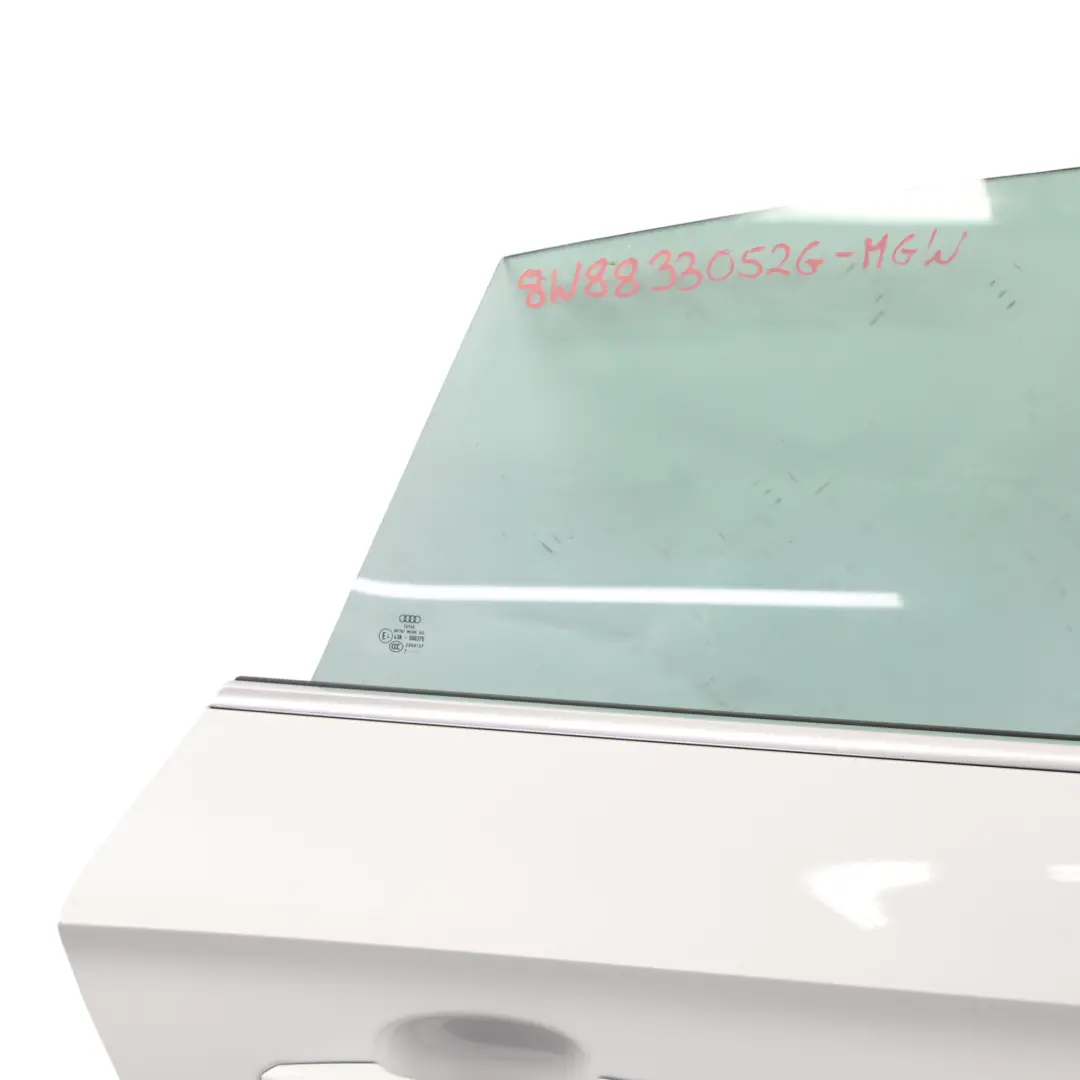 Sportback Door Rear Right O/S Glacier White Pearl - S9R to Audi A5 F5 with Part number 8W8833052G Audi A5 F5 Sportback Door Rear Right O/S Glacier White Pearl - S9R - SKU 8W8833052G-MGW - Part number 8W8833052G