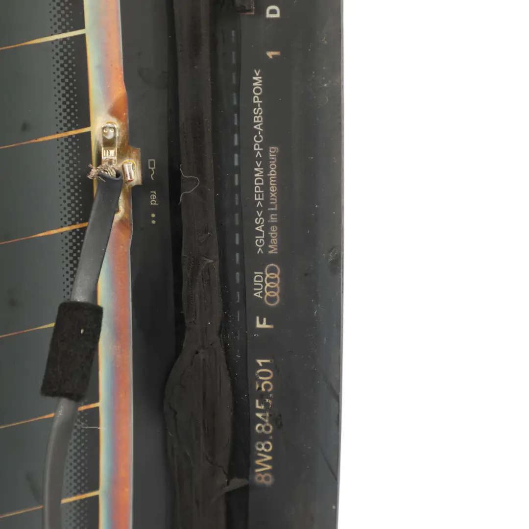 Audi A5 F5 Sportback Rear Window Glass Back Glazing Green AS2 - SKU 8W8845501F - Part number 8W8845501F