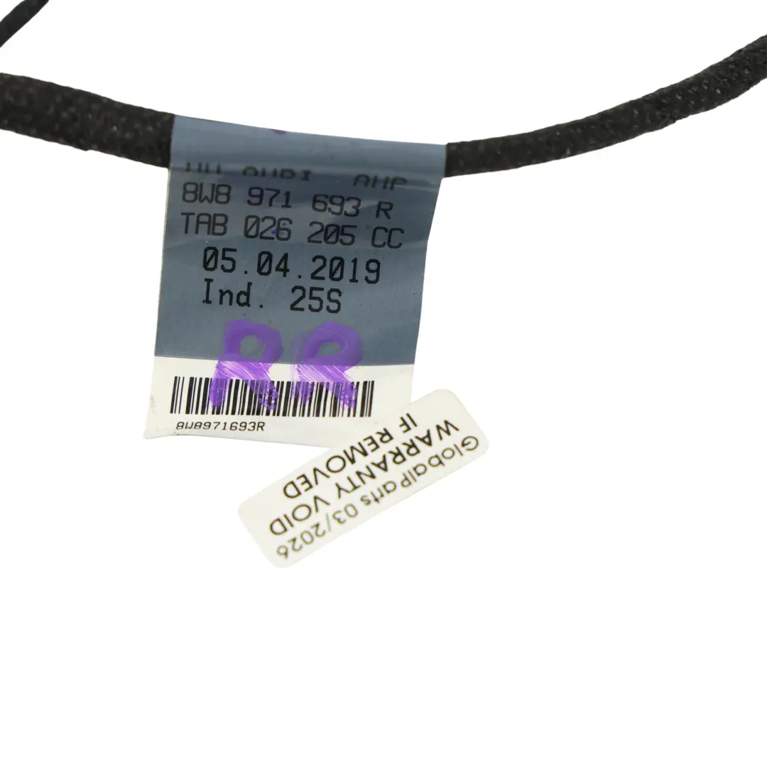 Audi A5 F5 Kabelbaum Türverkleidung Hinten Links - SKU 8W8971693R - Teilenummer 8W8971693R