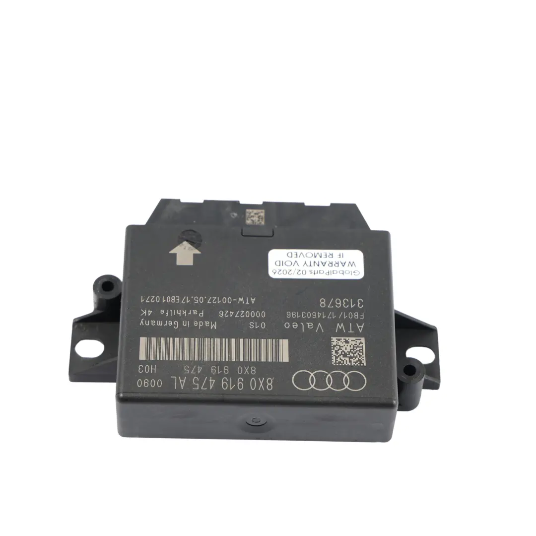 Audi A1 S1 8X PDC Módulo Control Asistencia Aparcamiento ECU - SKU 8X0919475AL - Número de pieza 8X0919475AL