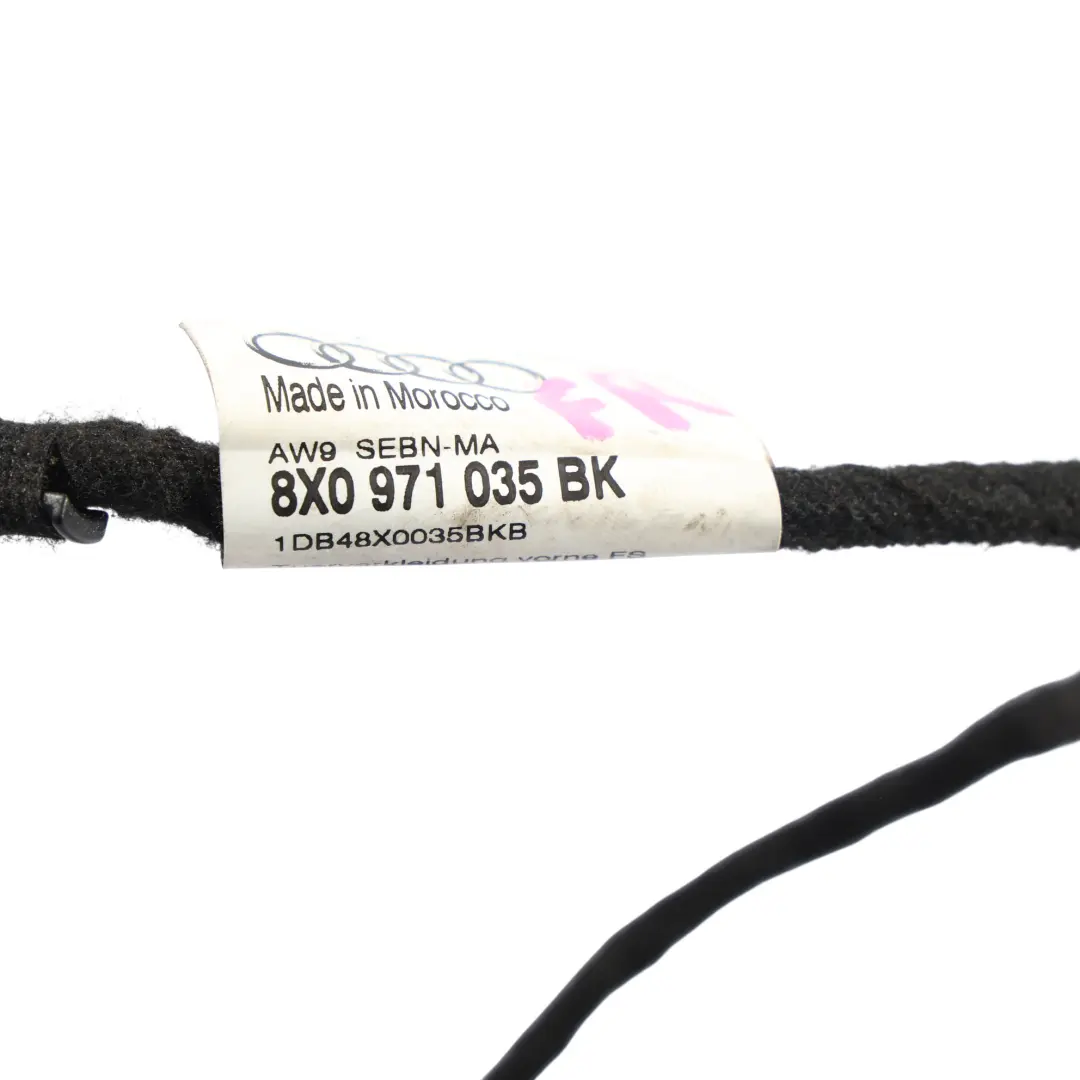 Audi A1 8X Front Door Loom Wiring Harness Cable Driver's Side O/S - SKU 8X0971035BK - Part number 8X0971035BK
