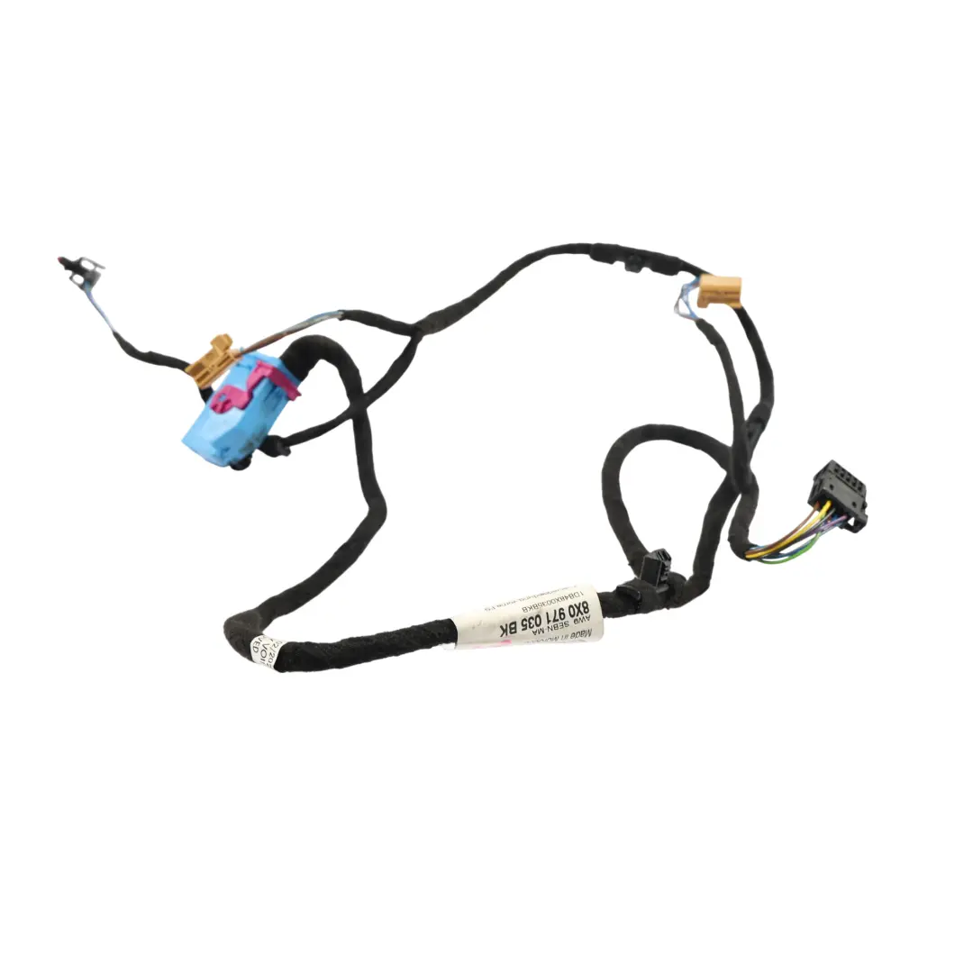 Audi A1 8X Cavo Cablaggio Porta Anteriore Lato Guida - SKU 8X0971035BK - Numero di parte 8X0971035BK