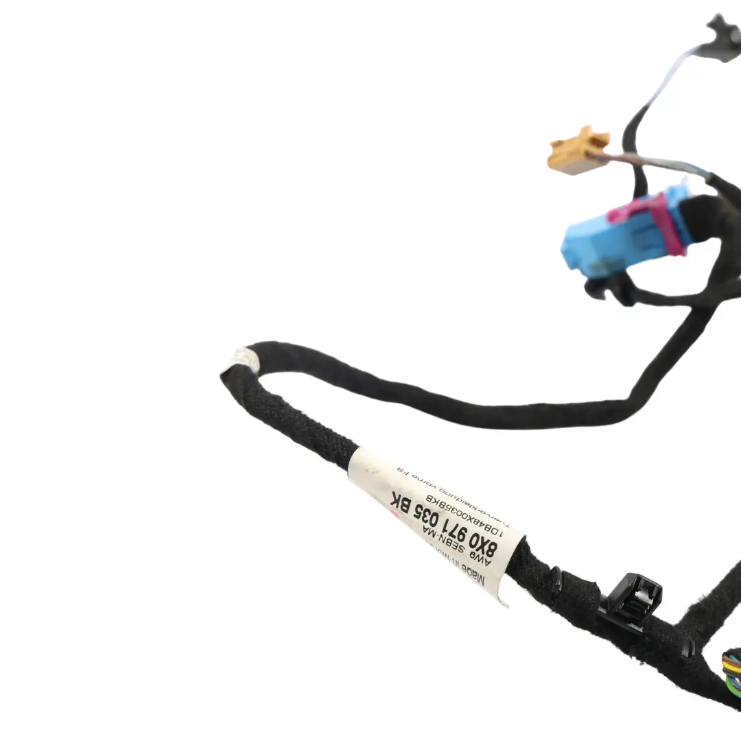 Audi A1 8X Vordere Tür Kabelbaum Kabel Fahrerseite - SKU 8X0971035BK - Teilenummer 8X0971035BK