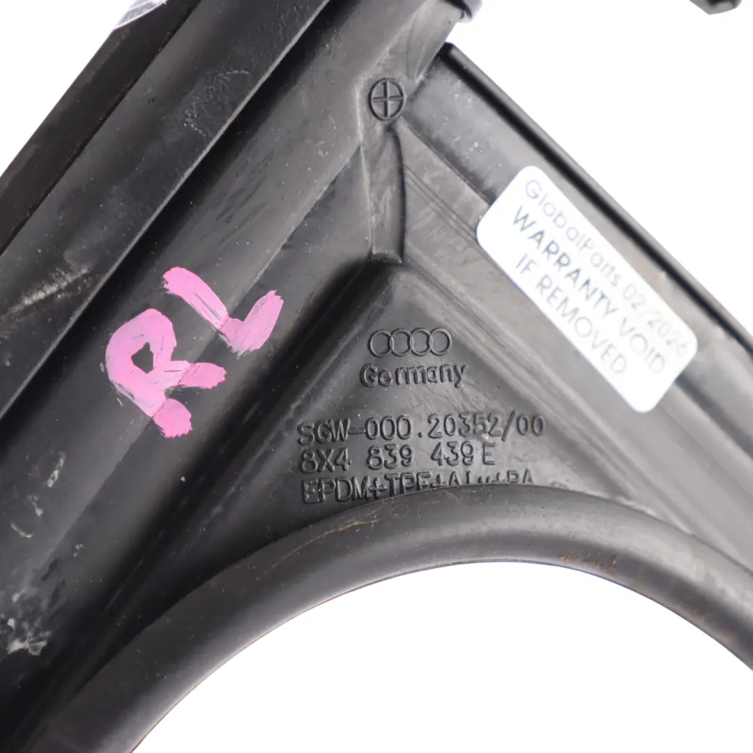 Audi A1 8X Sportback Window Guide Door Rear Left N/S Seal Outer Frame - SKU 8X4839439E - Part number 8X4839439E