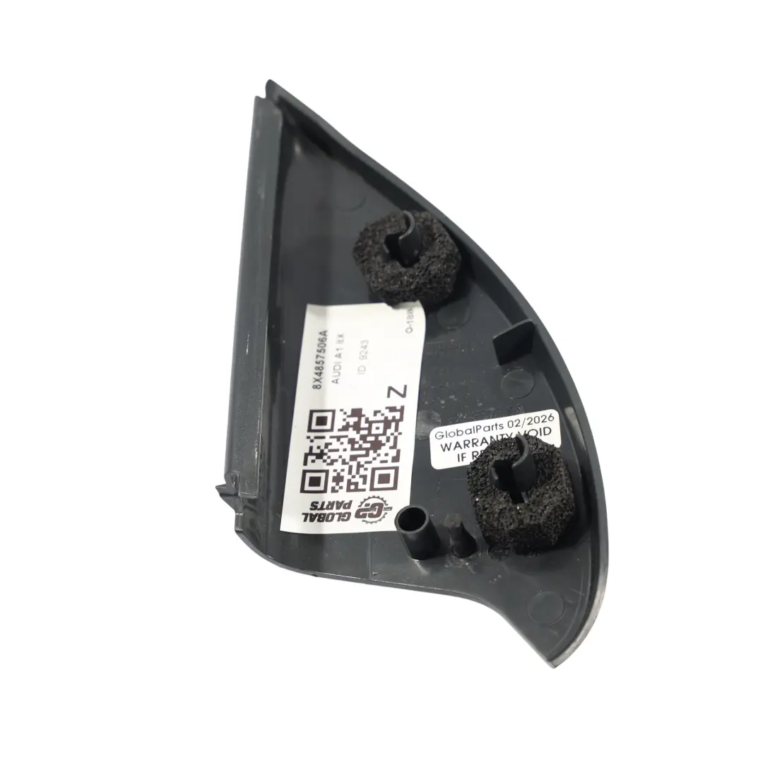 Außenspiegel Eckleiste Schwarz Rechts für Audi A1 8X mit Teilenummer 8X4857506A Audi A1 8X Außenspiegel Eckleiste Schwarz Rechts - SKU 8X4857506A - Teilenummer 8X4857506A
