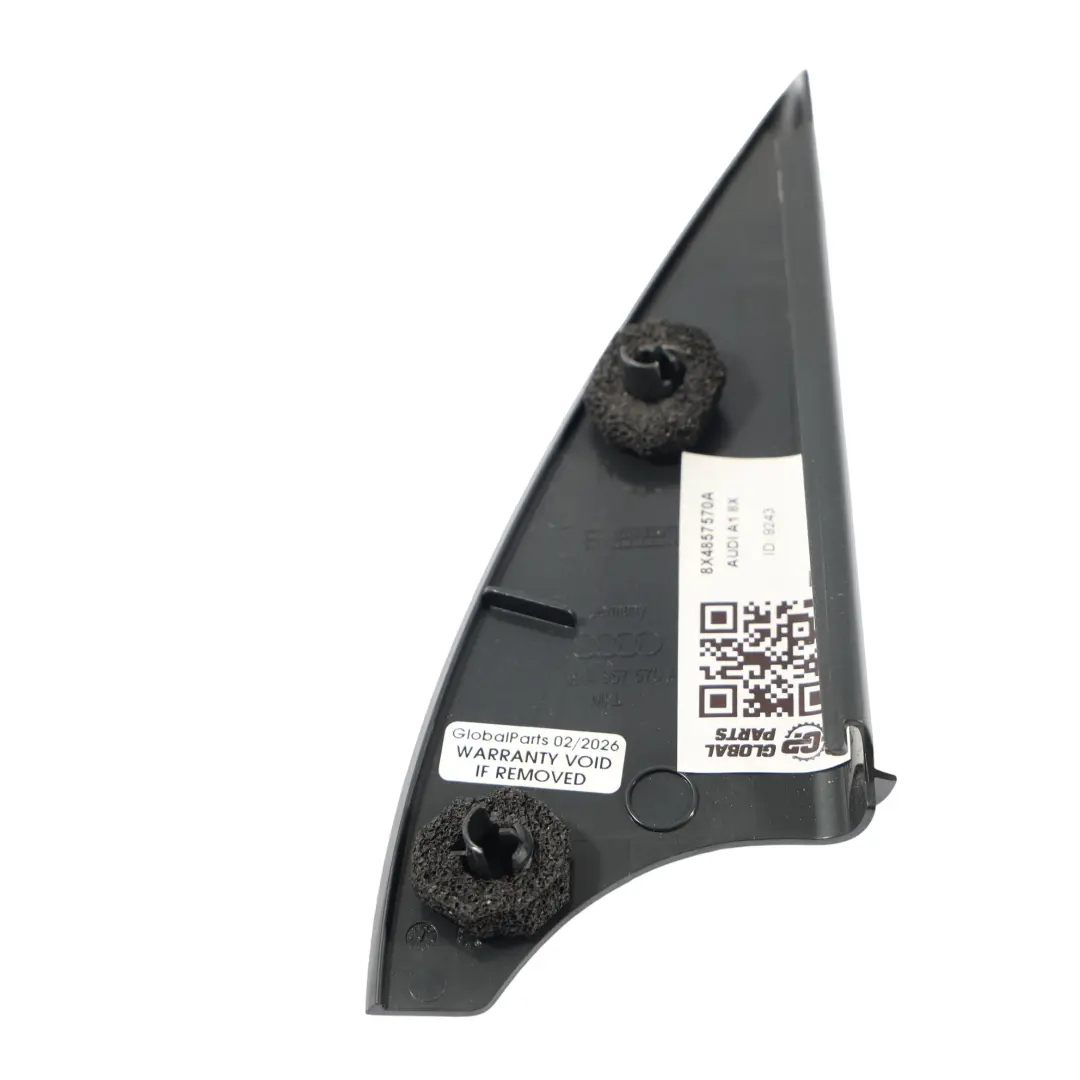 Audi A1 8X Rear Door Window Triangle Trim Cover Panel Right O/S - SKU 8X4857570A - Part number 8X4857570A