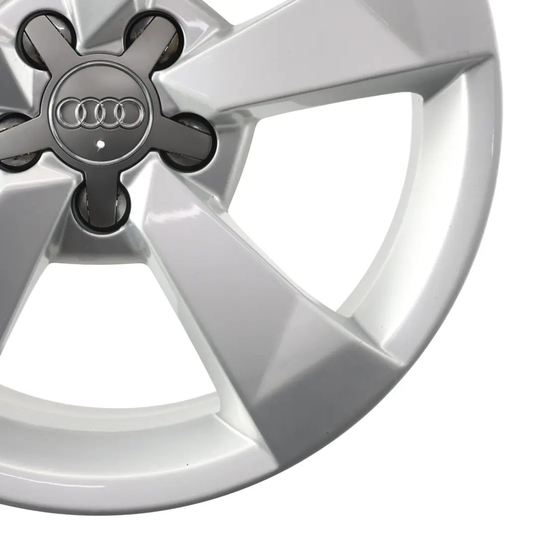 Audi A1 8X Silver Alloy Wheel Rim 16" 7J ET:34 Star Spoke - SKU 8XA601025A-1 - Part number 8XA601025A