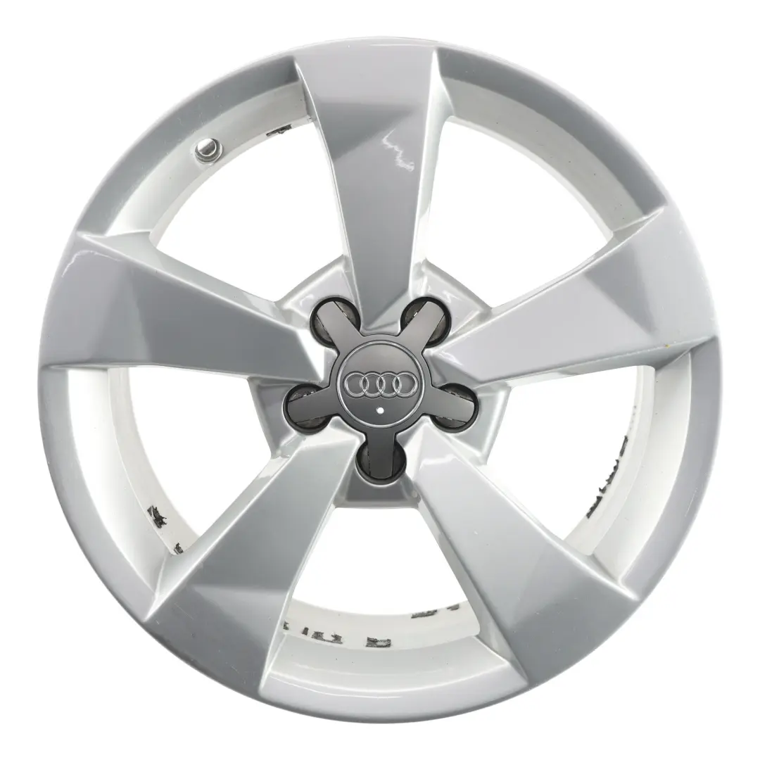 Audi A1 8X Wheel Rim Alloy Silver 16" 7J ET:34 Star Spoke - SKU 8XA601025A-3 - Part number 8XA601025A