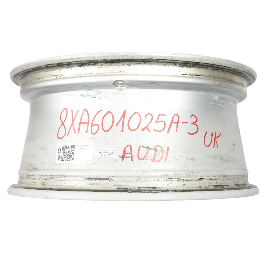 Audi A1 8X Wheel Rim Alloy Silver 16" 7J ET:34 Star Spoke - SKU 8XA601025A-3 - Part number 8XA601025A