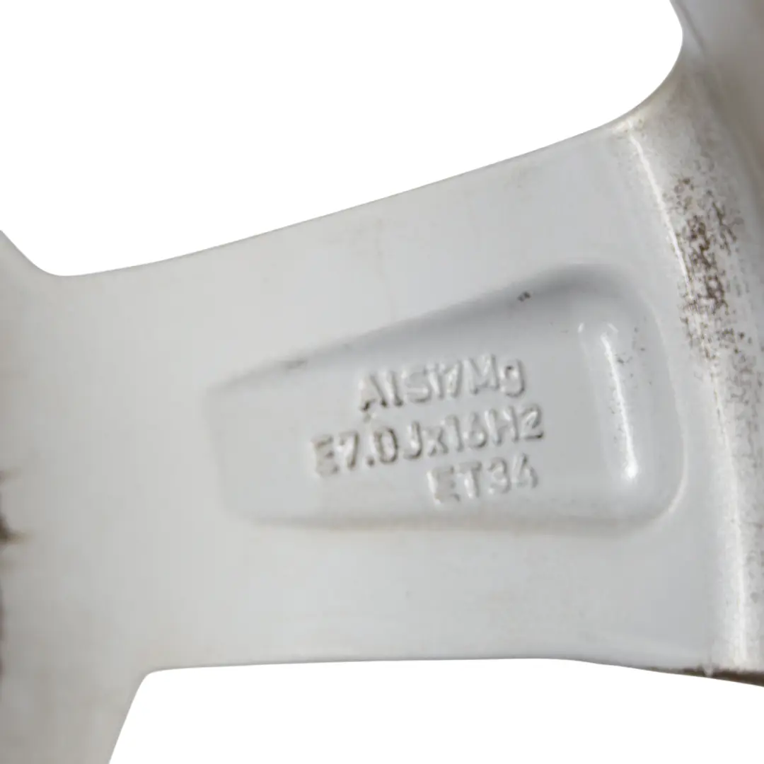 Rim Alloy Silver 16" 7J ET:34 Star Spoke to Audi A1 8X Wheel with Part number 8XA601025A Audi A1 8X Wheel Rim Alloy Silver 16" 7J ET:34 Star Spoke - SKU 8XA601025A-3 - Part number 8XA601025A