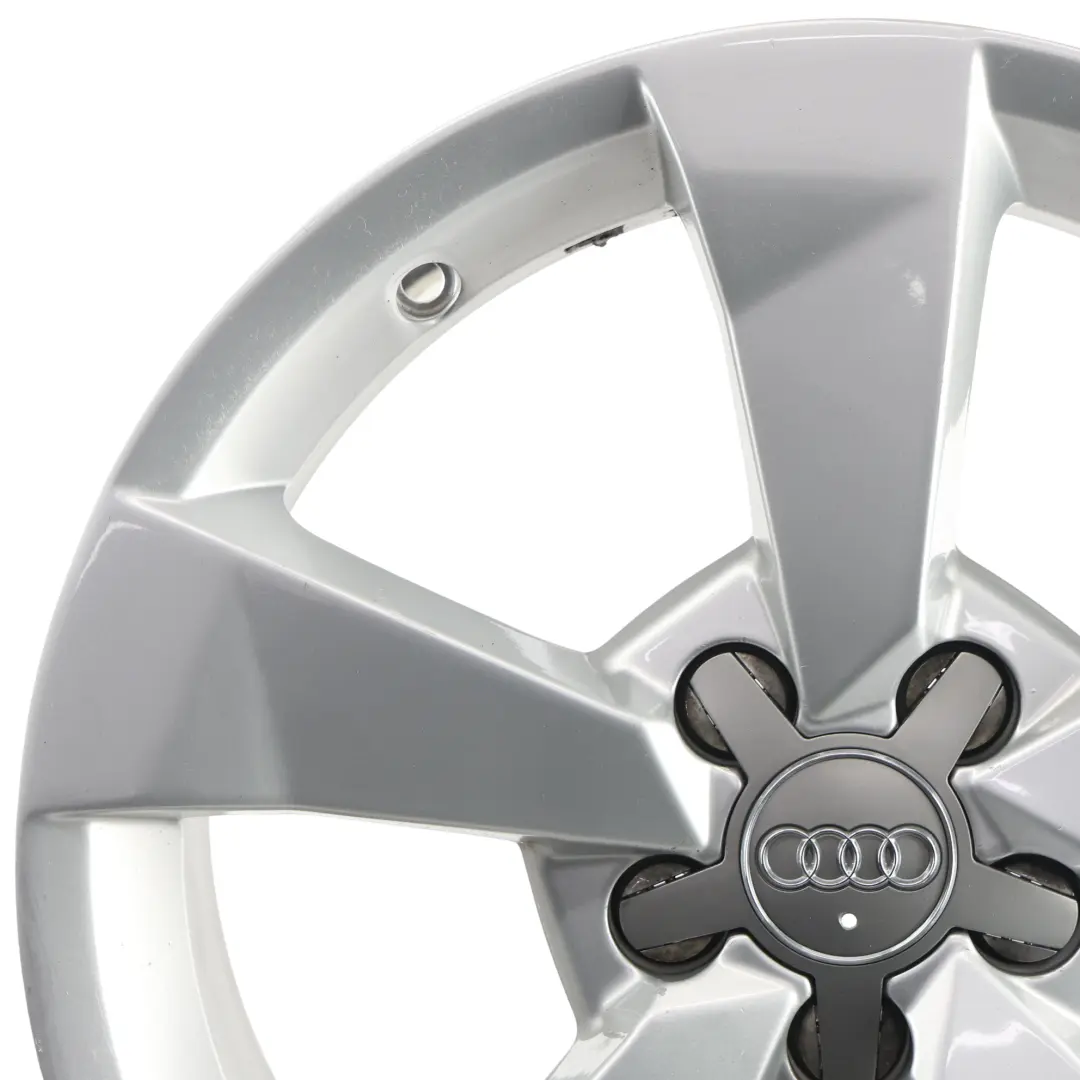 Rim Alloy Silver 16" 7J ET:34 Star Spoke to Audi A1 8X Wheel with Part number 8XA601025A Audi A1 8X Wheel Rim Alloy Silver 16" 7J ET:34 Star Spoke - SKU 8XA601025A-3 - Part number 8XA601025A