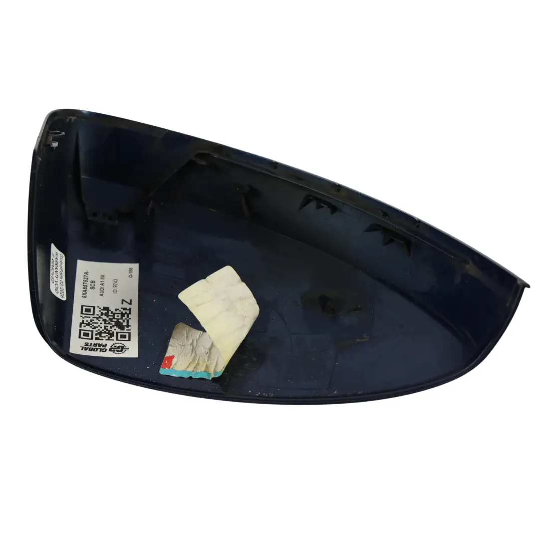 Wing Mirror Casing Cap Left N/S Scuba Blue Metallic - X5Q to Audi A1 8X with Part number 8XA857527A Audi A1 8X Wing Mirror Casing Cap Left N/S Scuba Blue Metallic - X5Q - SKU 8XA857527A-SCB - Part number 8XA857527A